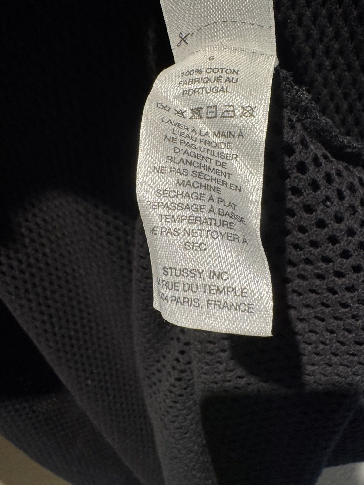 Stussy Stussy Workwear Black Mesh Knit Short Sleev Jersey Large Size US L / EU 52-54 / 3 - 6 Thumbnail