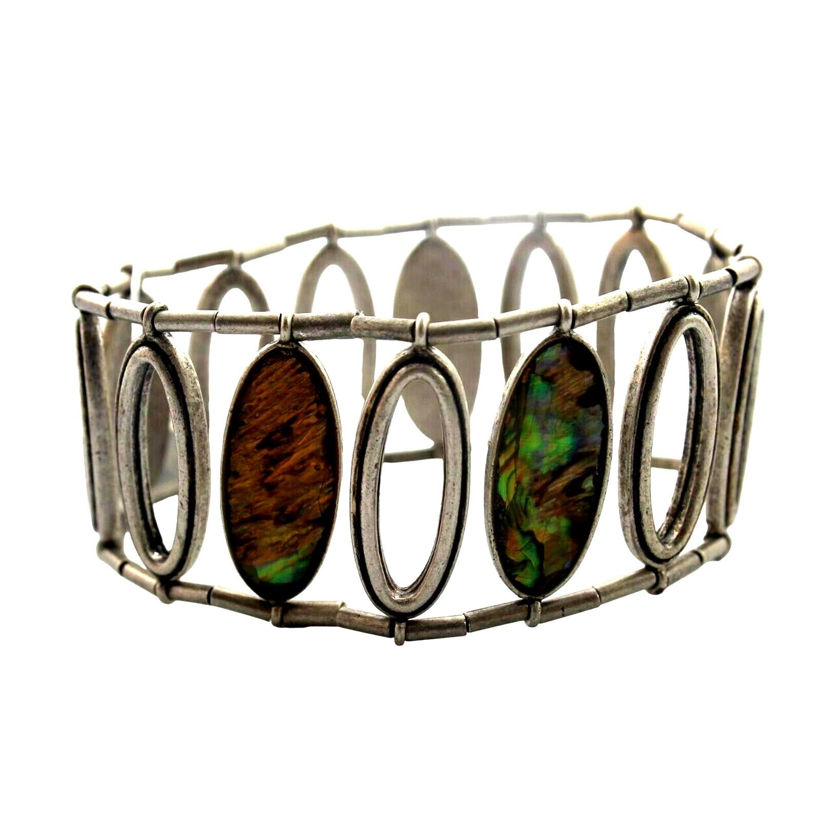 Other Marvella Studio Abalone Shell Stretch Bracelet • Silver Tone Size ONE SIZE - 4 Thumbnail
