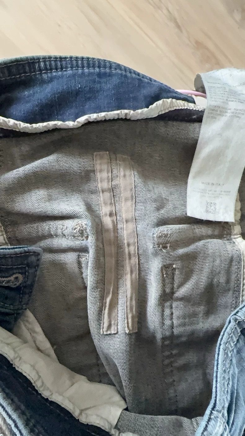Rick Owens rick owens size s Diagonal Zipper Gradient Denim Hanging Cr Size US 28 / EU 44 - 3 Thumbnail