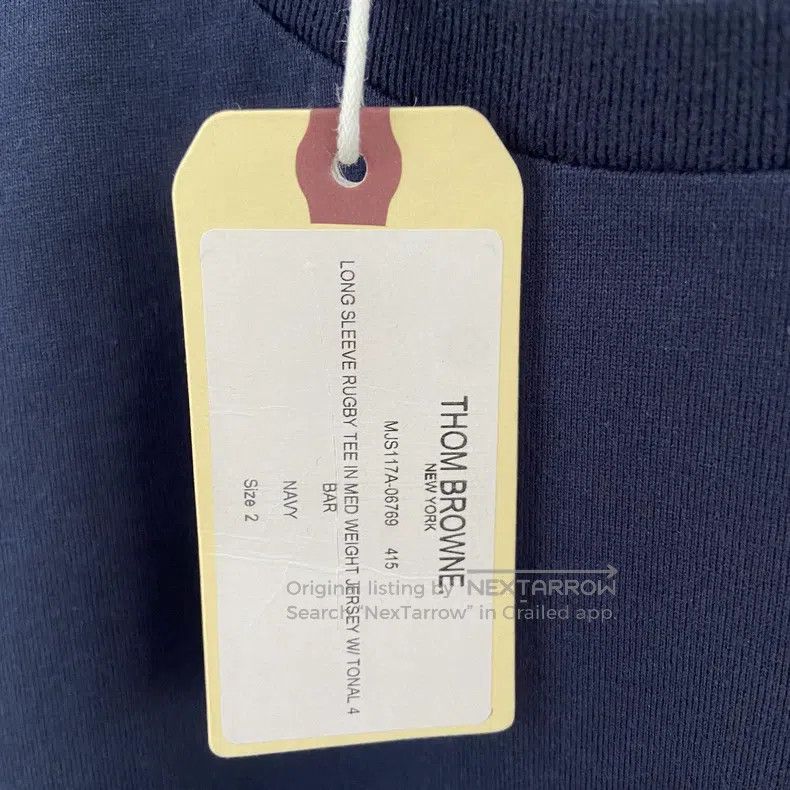 Thom Browne Thom Browne Cotton Long Sleeve T-Shirt Size US M / EU 48-50 / 2 - 6 Thumbnail