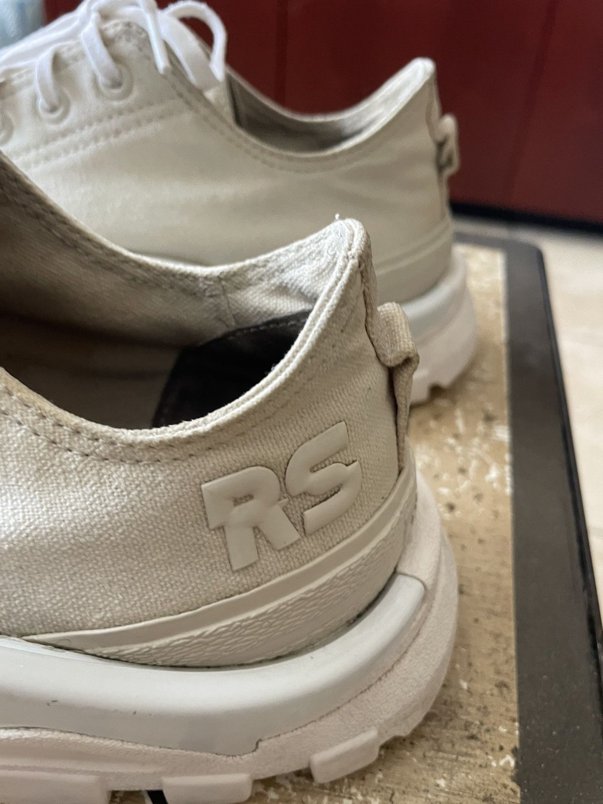 Adidas × Raf Simons Raf Simons x Adidas New Runner Talc Size US 12 / EU 45 - 5 Thumbnail