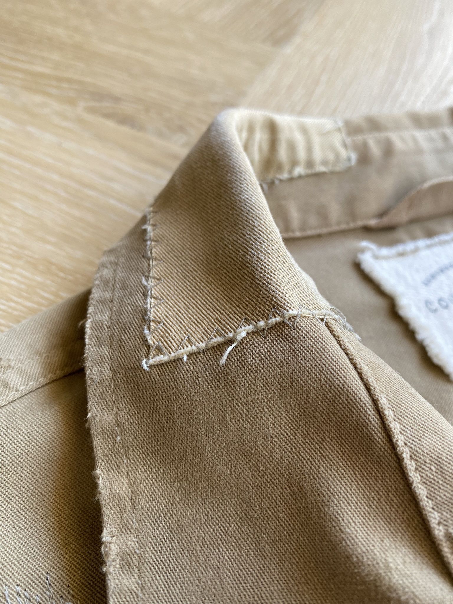 Kapital Repair Work Shirt - Khaki Twill Size US M / EU 48-50 / 2 - 17 Thumbnail