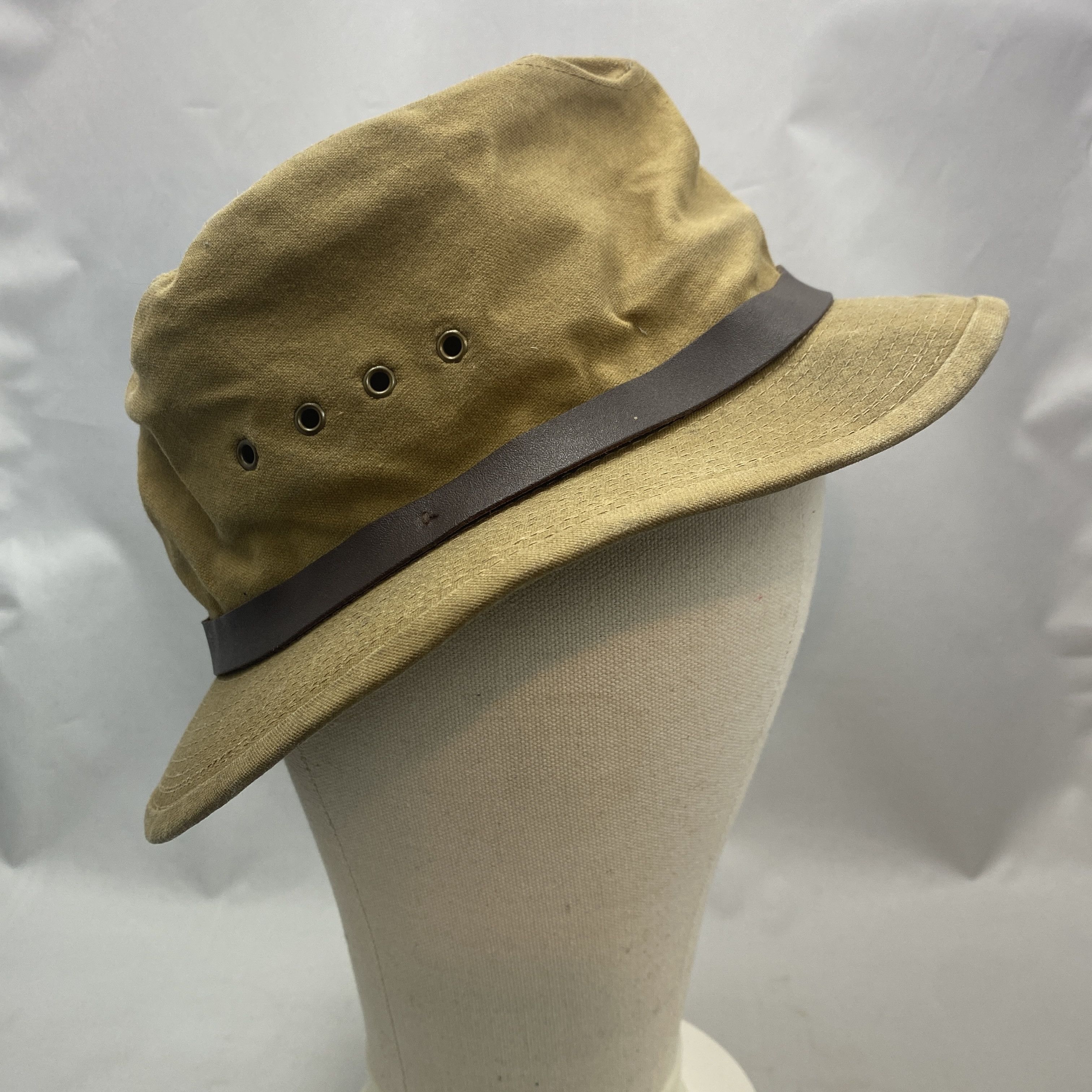 Filson Vintage Filson Tin Cloth Field Safari Hat USA 7 1/2 Large Size ONE SIZE - 3 Thumbnail