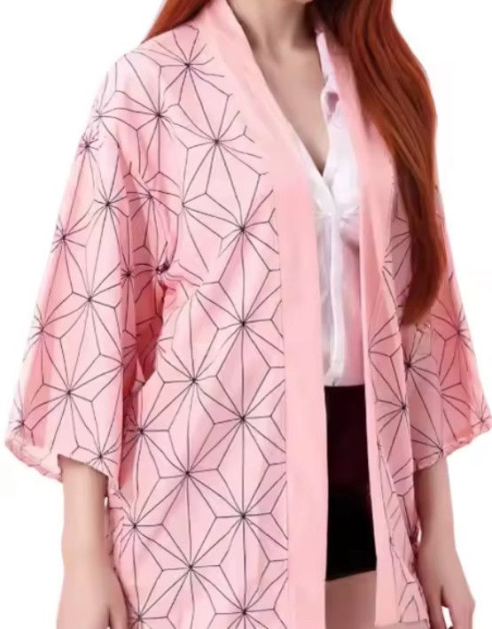 Japanese Brand Y2K Anime Costume Nezuko Kamado Cosplay Pink Kimono Size M / US 6-8 / IT 42-44 - 2 Thumbnail