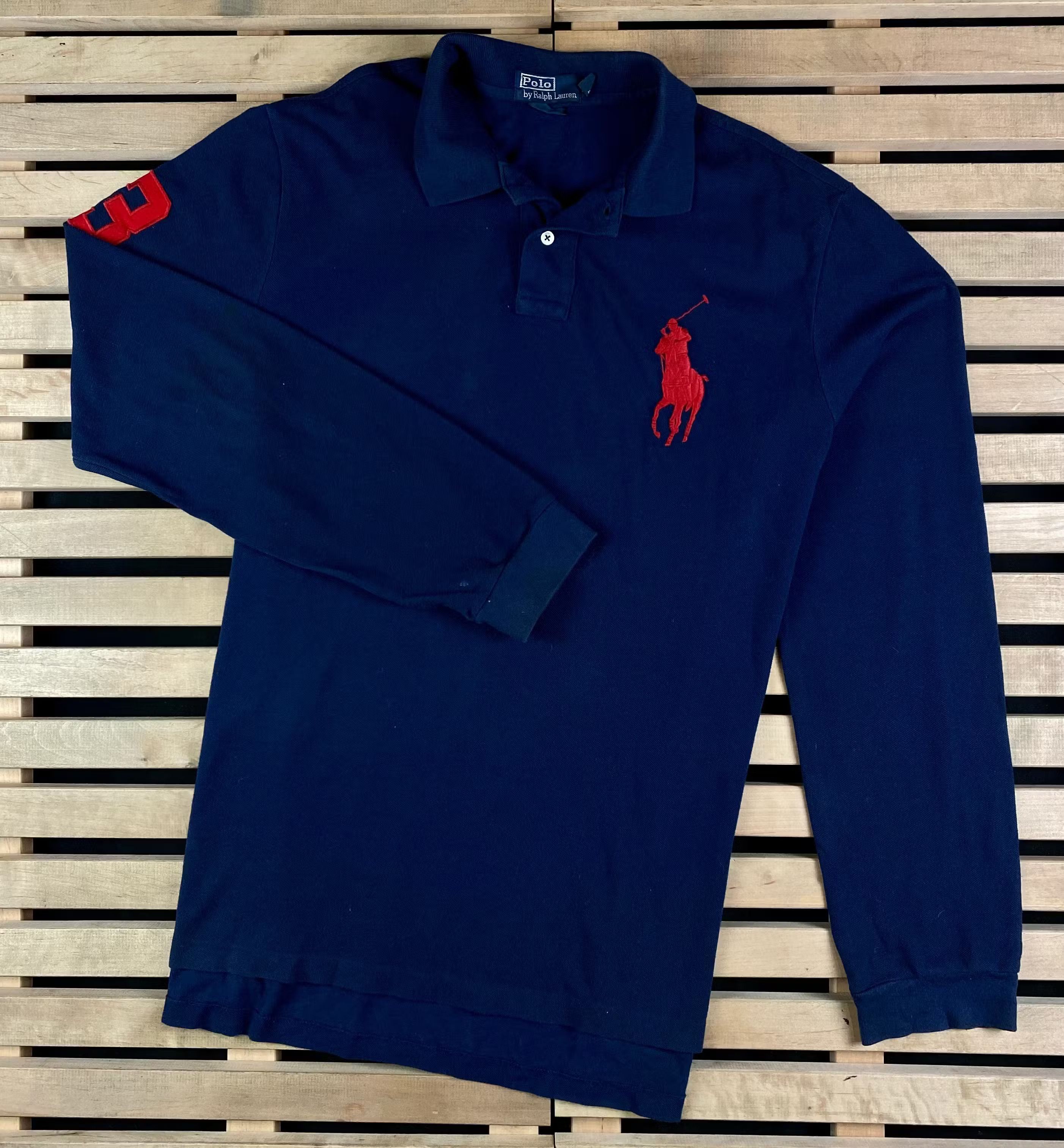 Polo Ralph Lauren × Ralph Lauren × Vintage Mens Polo Long Sleeve Ralph Lauren Vintage Size XL Size US XL / EU 56 / 4 - 1 Thumbnail