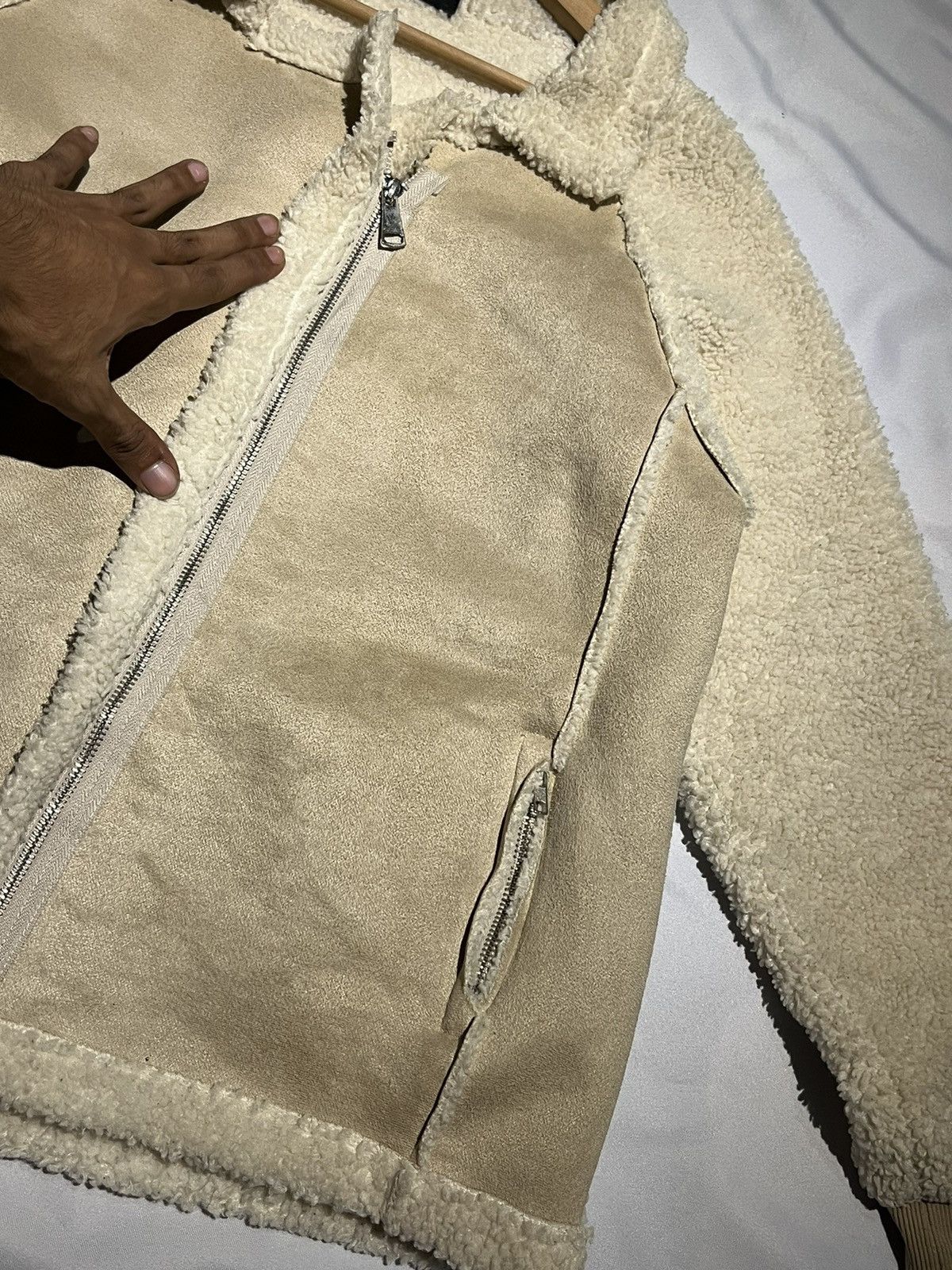 Japanese Brand R. Sherpa Fleece Jacket Cropped Women Size M / US 6-8 / IT 42-44 - 9 Thumbnail