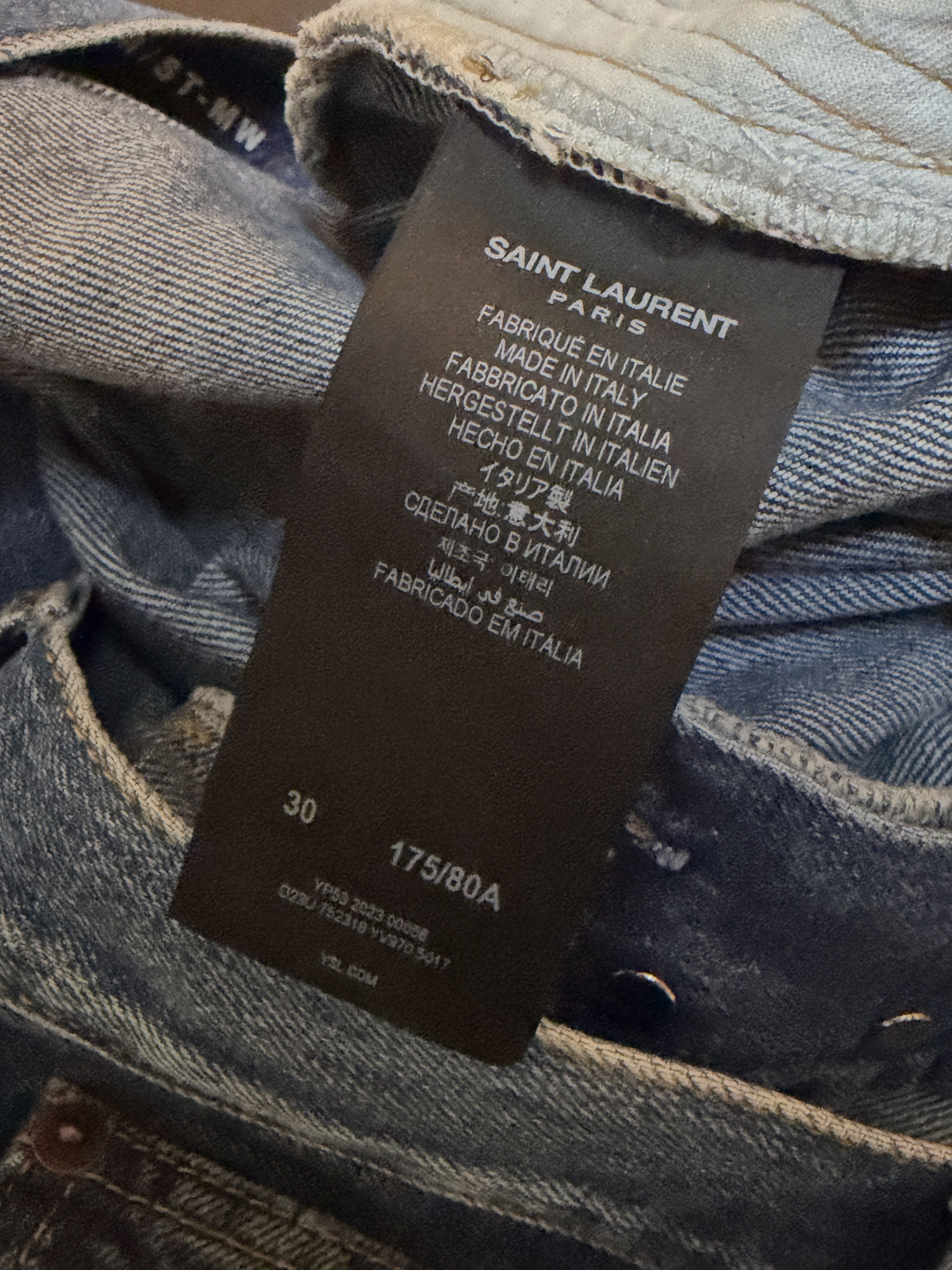 Yves Saint Laurent Saint Laurent Straight leg mid waist Jeans Size US 30 / EU 46 - 8 Thumbnail