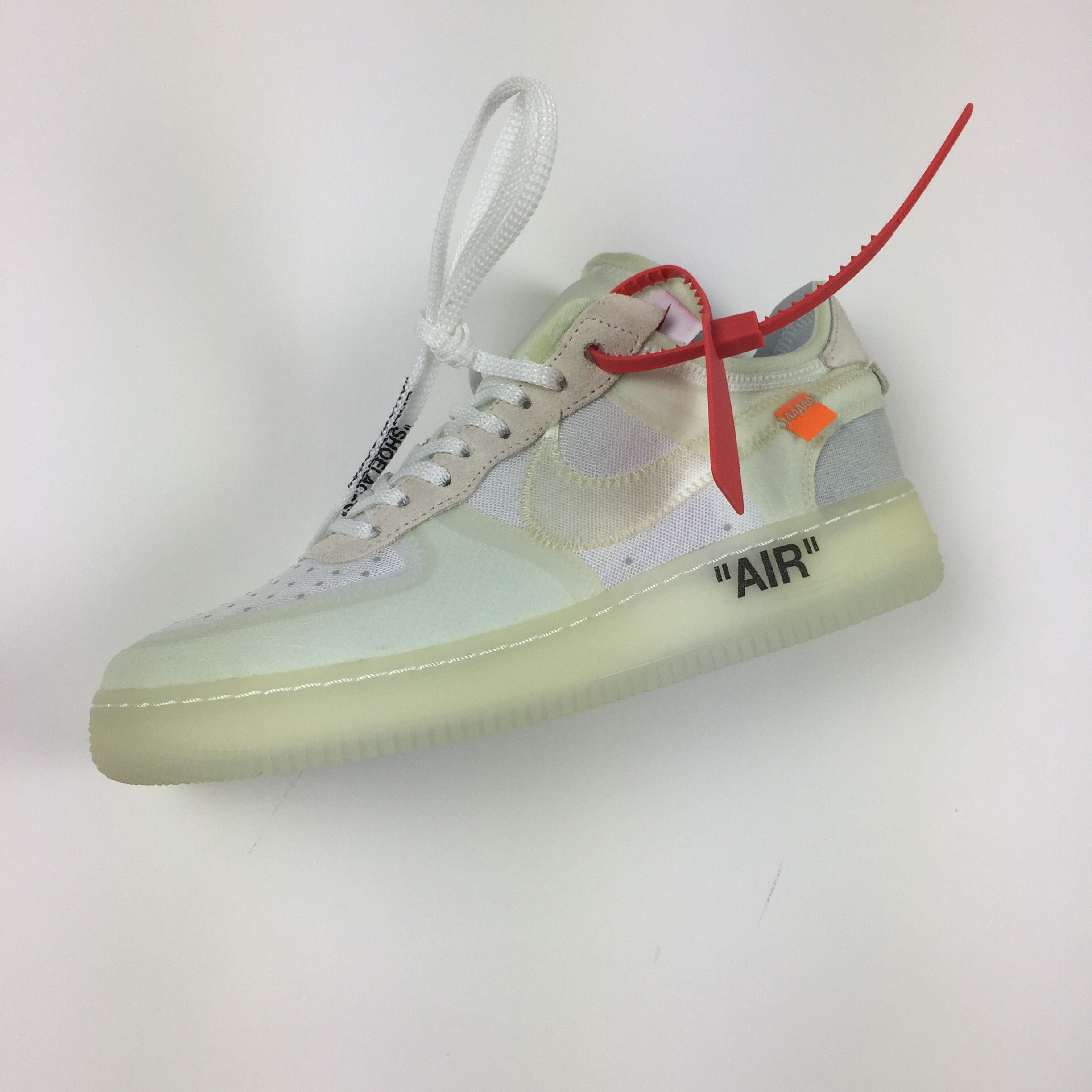 Nike NIKE x OFF-WHITE VIRGIL ABLOH AIR FORCE 1 WHITE Size US 9.5 / EU 42-43 - 5 Thumbnail