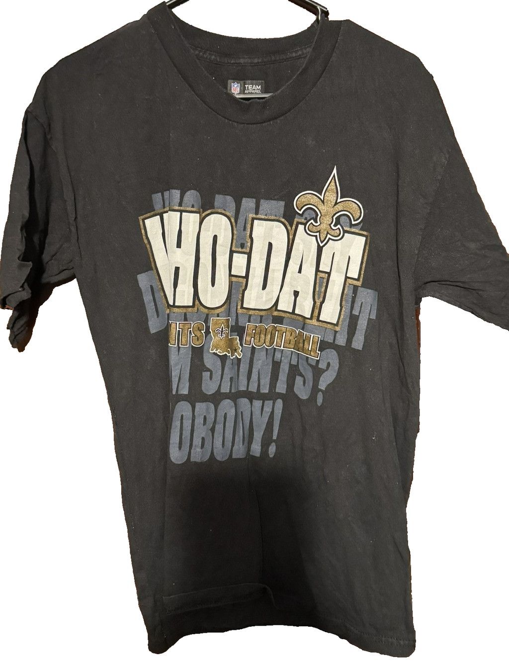 The Unbranded Brand New Orleans Saints Black Short Sleeve tee shirt Men size L Size US L / EU 52-54 / 3 - 1 Thumbnail