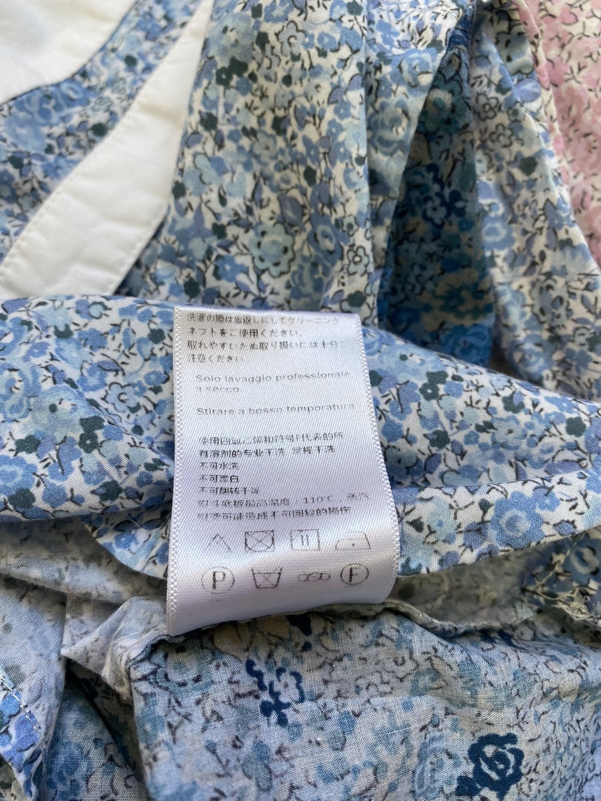 Loewe Loewe Multicolor Asymmetrical Button Up Patchwork Shirt Size XS / US 0-2 / IT 36-38 - 16 Thumbnail