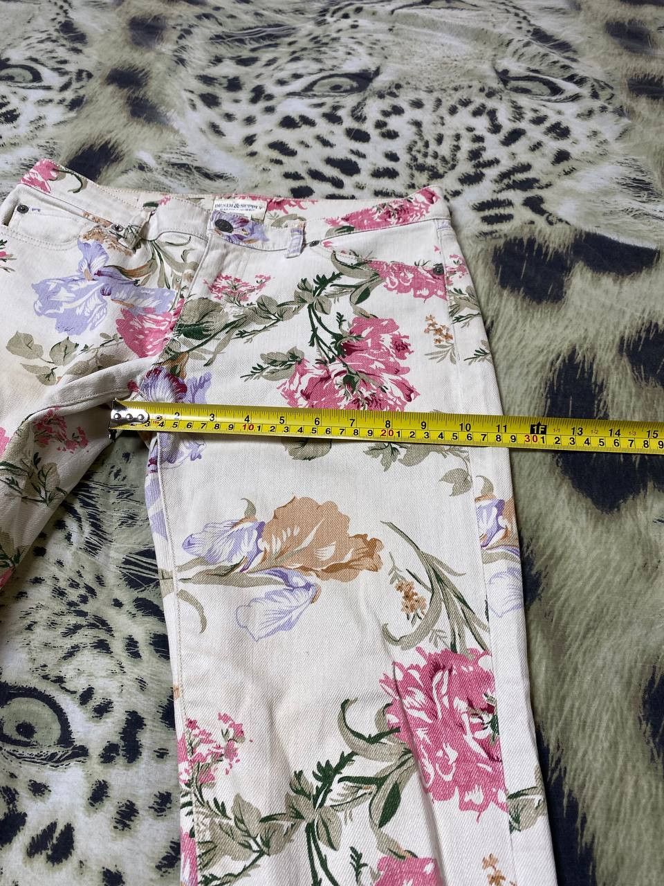 Denim & Supply Ralph Lauren Denim & Supply Ralph Lauren Flower Print Denim Jeans Size 29 Size 29" - 14 Thumbnail