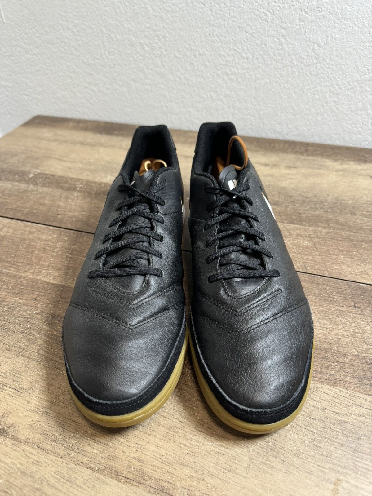 Nike Men's Nike Tiempo X Genio II BLACK Indoor Soccer size 13 Size US 13 / EU 46 - 3 Thumbnail