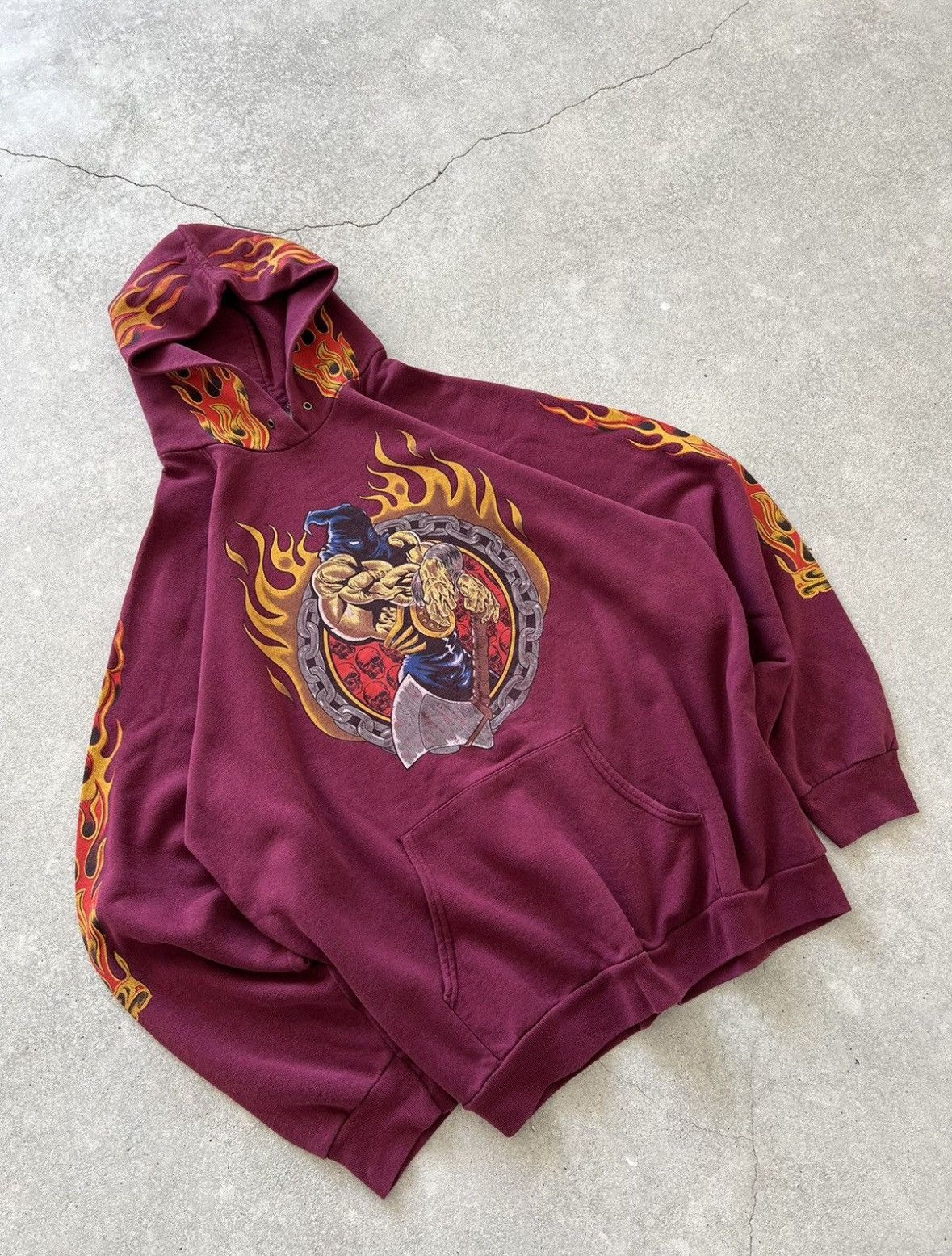 Vintage Vintage Flame Hoodie Size US L / EU 52-54 / 3 - 4 Thumbnail