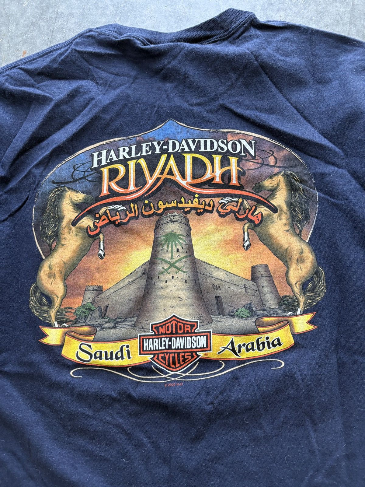 Harley Davidson Vintage Y2K Harley Davidson Saudi Arabia Graphic Tee Size US XL / EU 56 / 4 - 6 Thumbnail