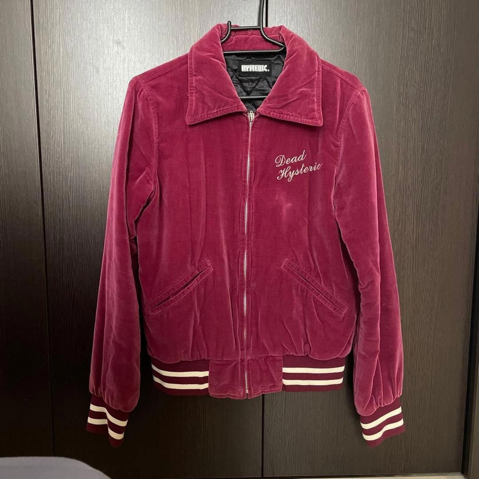 Hysteric Glamour Hysteric Glamour - Burgundy Velvet Bomber Size M / US 6-8 / IT 42-44 - 2 Thumbnail