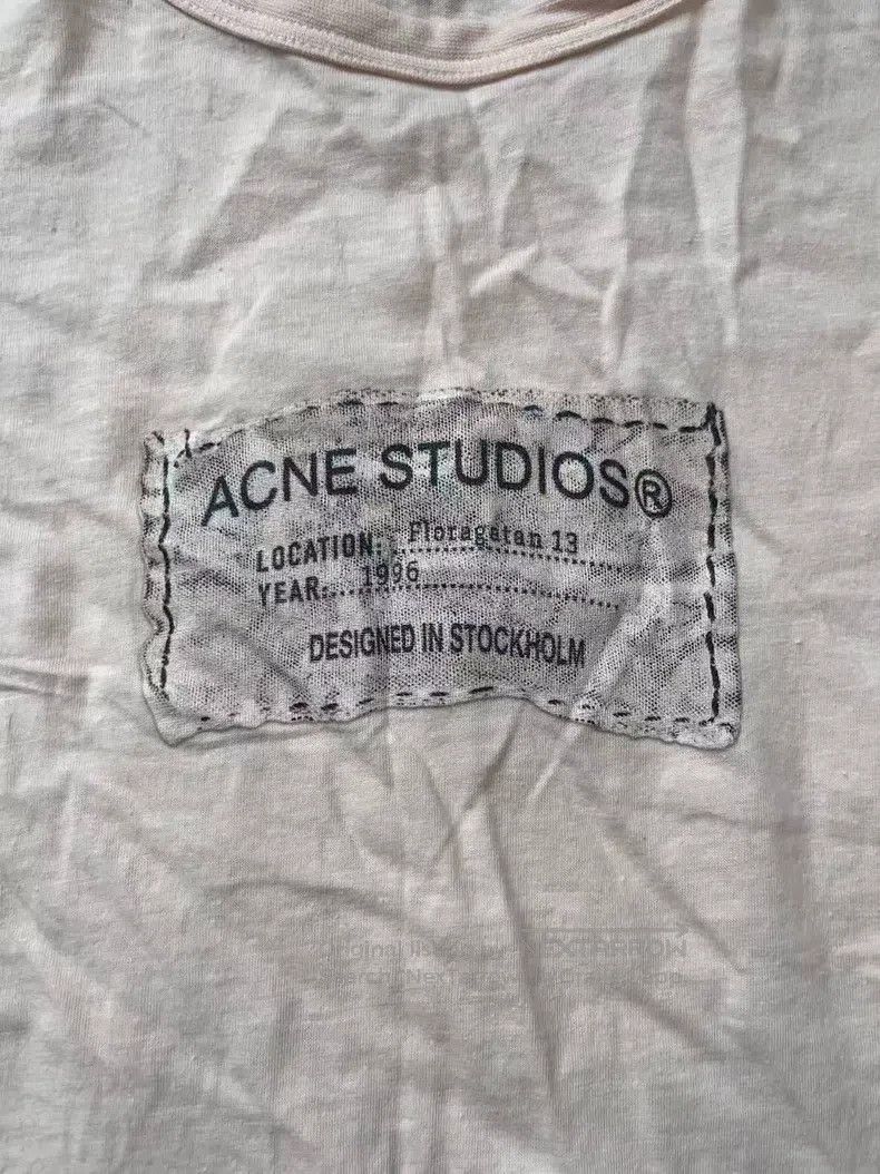 Acne Studios Acne Studios Simple Soft Logo Printed Casual Round Neck T- Size S / US 4 / IT 40 - 3 Thumbnail
