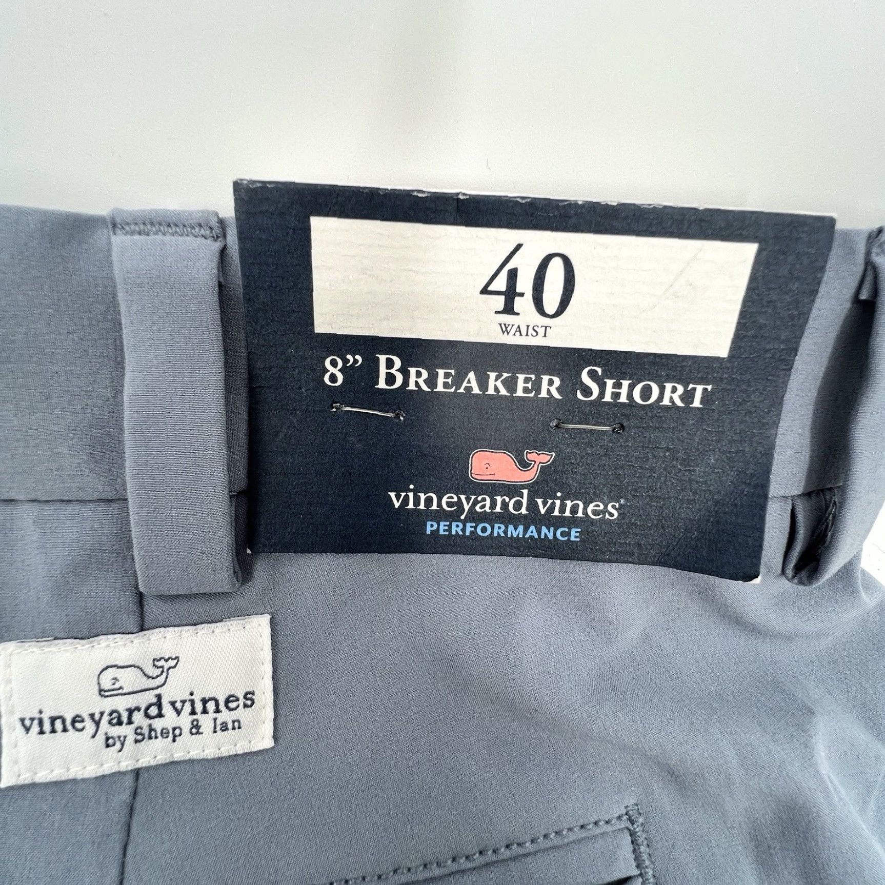 Vineyard Vines Vineyard Vines Shorts Mens 40 Gray Performance Chino Breaker Golf Wicking NWT Regular Fit Pocket Logo College Preppy Mens Size US 40 / EU 56 - 3 Thumbnail