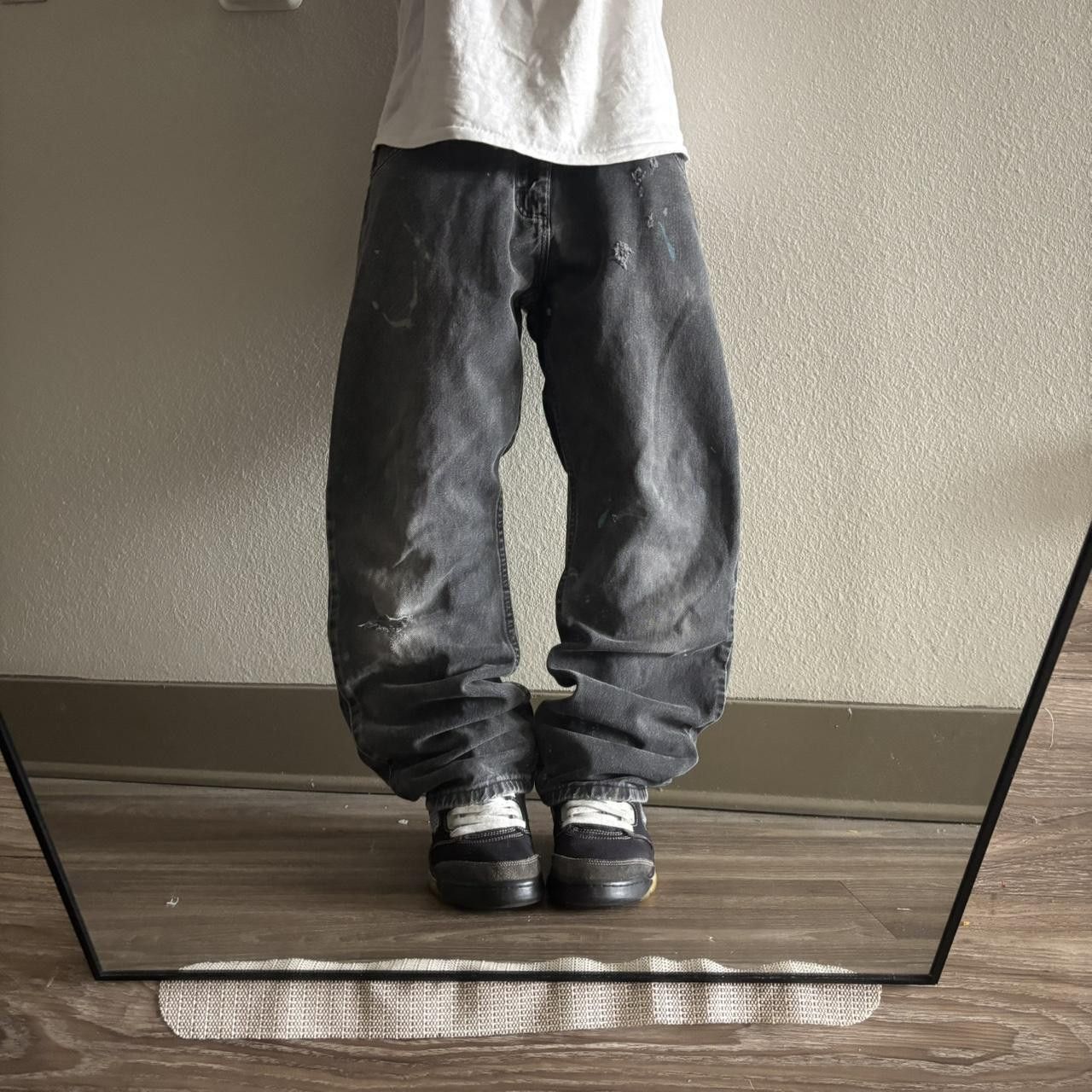 Vintage Crazy Vintage Y2K/2000s Grunge Black Faded Denim Jeans! 32x30 Size US 32 / EU 48 - 1 Thumbnail