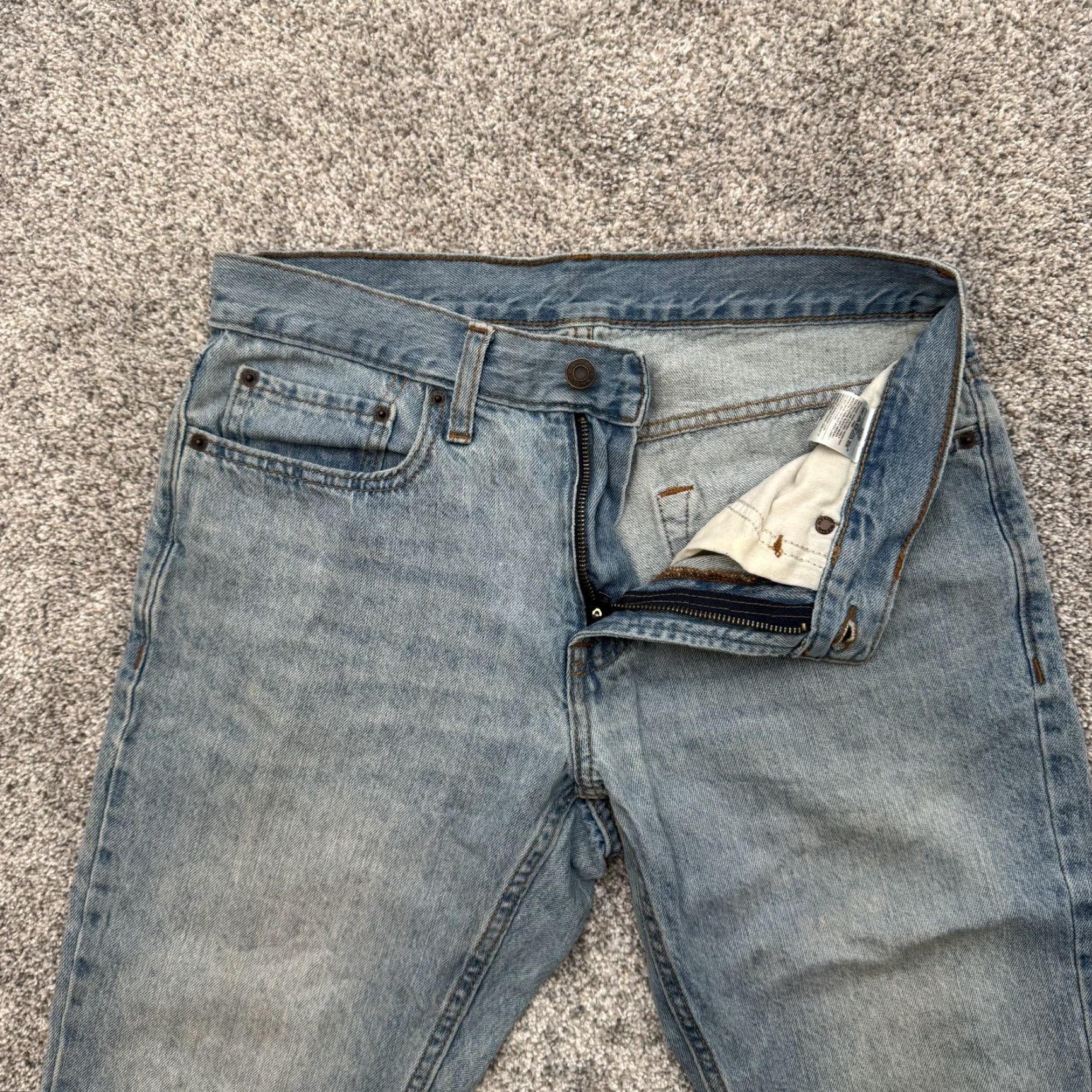 Old Navy Old Navy Jeans Mens 32x30 Blue OPP Straight Light Wash Denim 100% Cotton Classic Jeans Mens Size US 32 / EU 48 - 6 Thumbnail