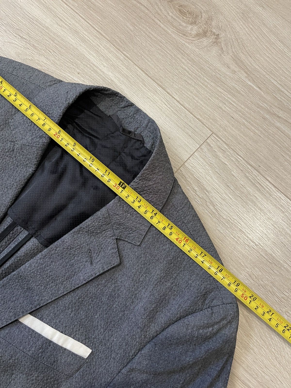Hugo Boss HUGO BOSS "Hedson3/Gander1" Textured Cotton Blazer US 46R Size 46R - 13 Thumbnail