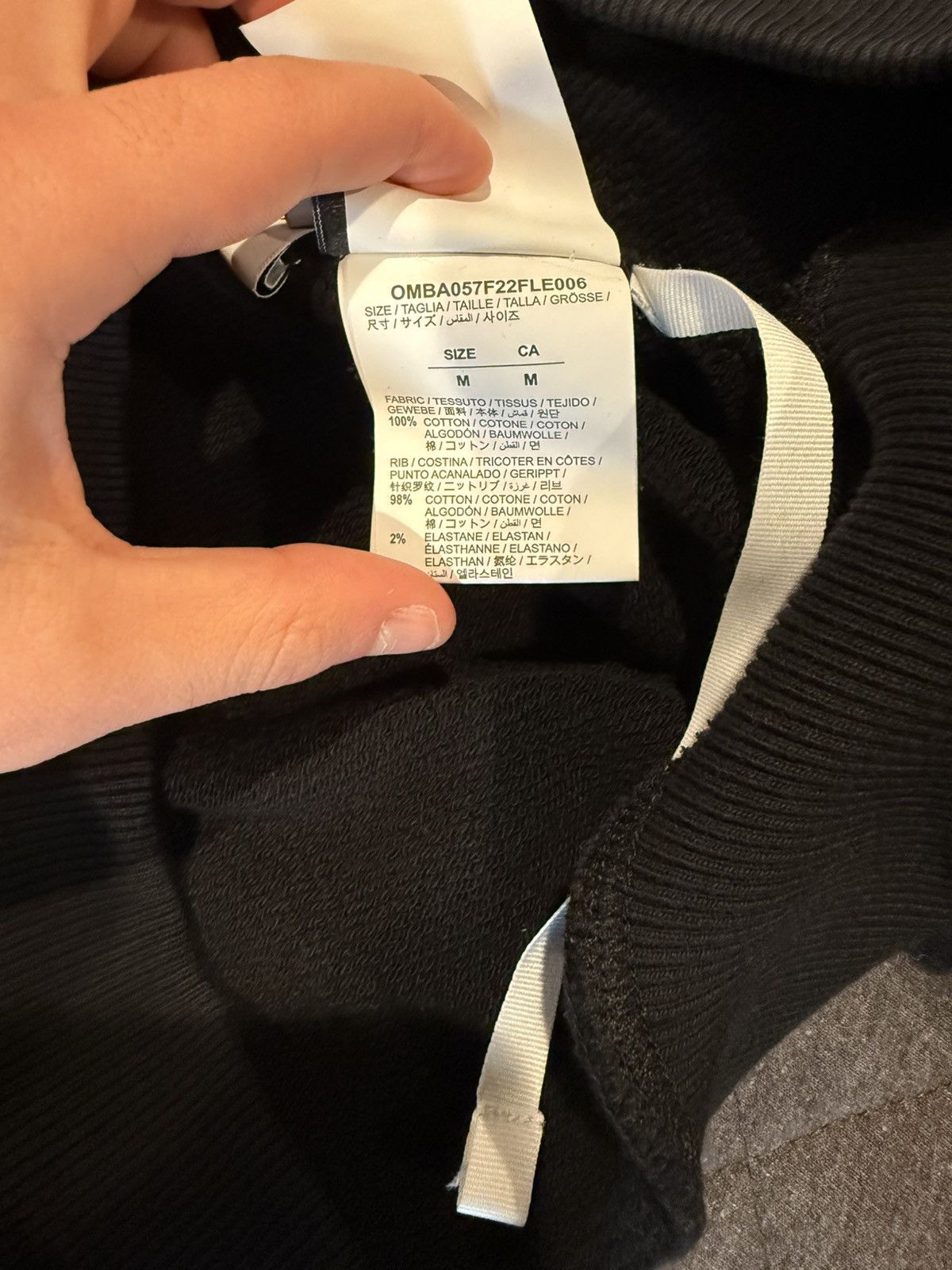 Off-White Off-white script crewneck Size US M / EU 48-50 / 2 - 3 Thumbnail