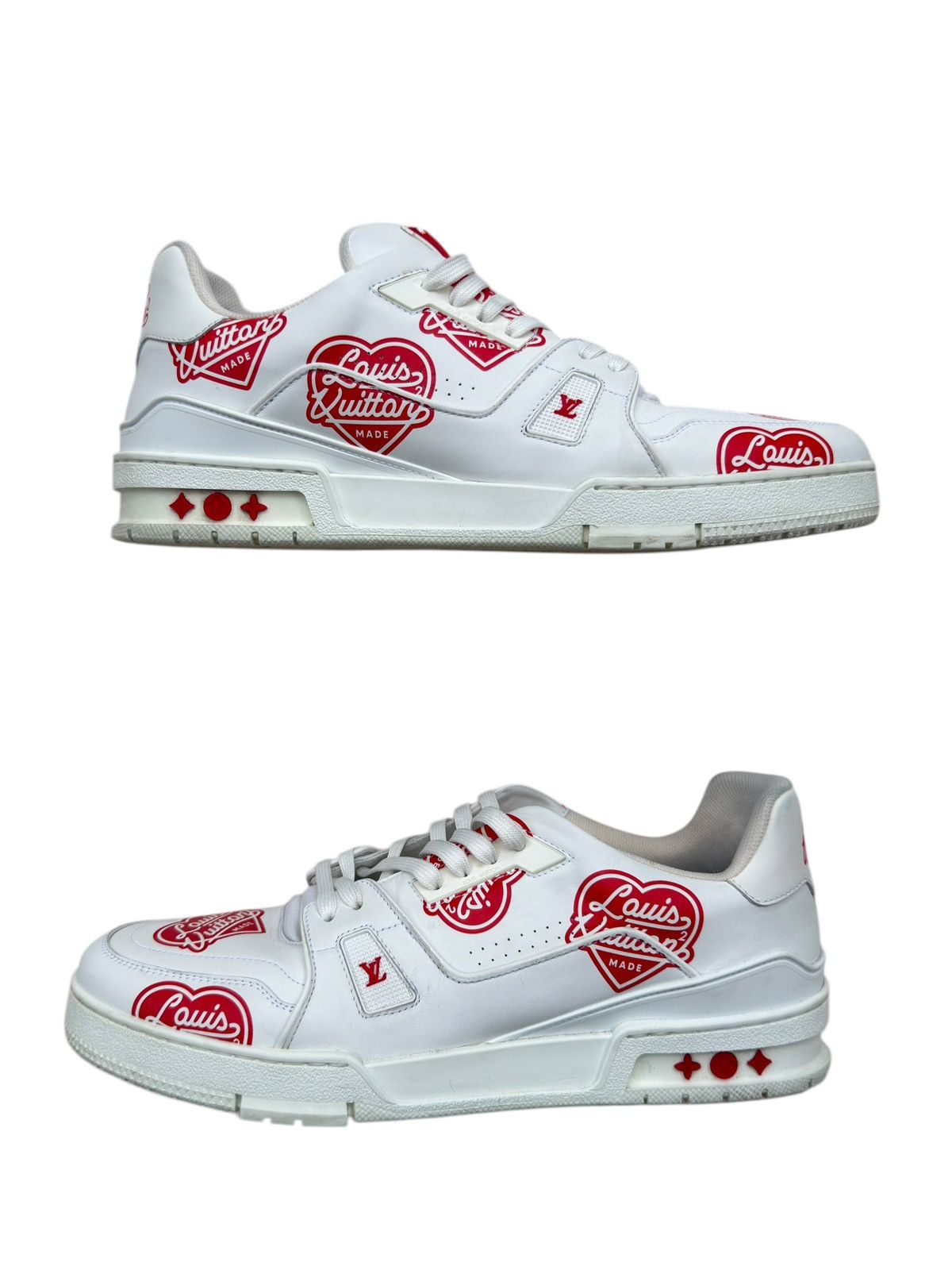 Louis Vuitton × Nigo Louis Vuitton NIGO LV Made Heart Logo Trainer Sneakers Size US 11 / EU 44 - 2 Thumbnail