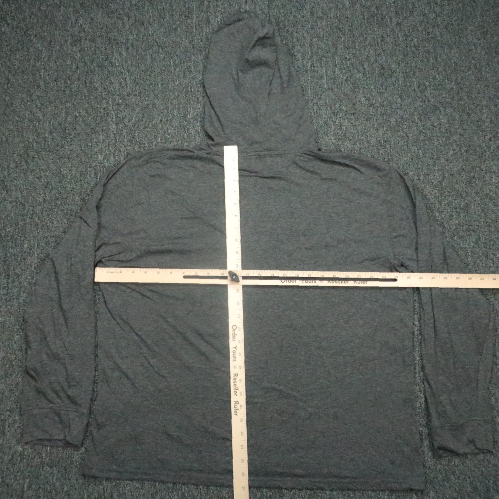 Vintage Snap On Hoodie Mens XL Gray Pullover Hooded Casual Regular Fit Knitted Cotton Polyester Sweatshirt Pullover Lightweight Size US XL / EU 56 / 4 - 5 Thumbnail