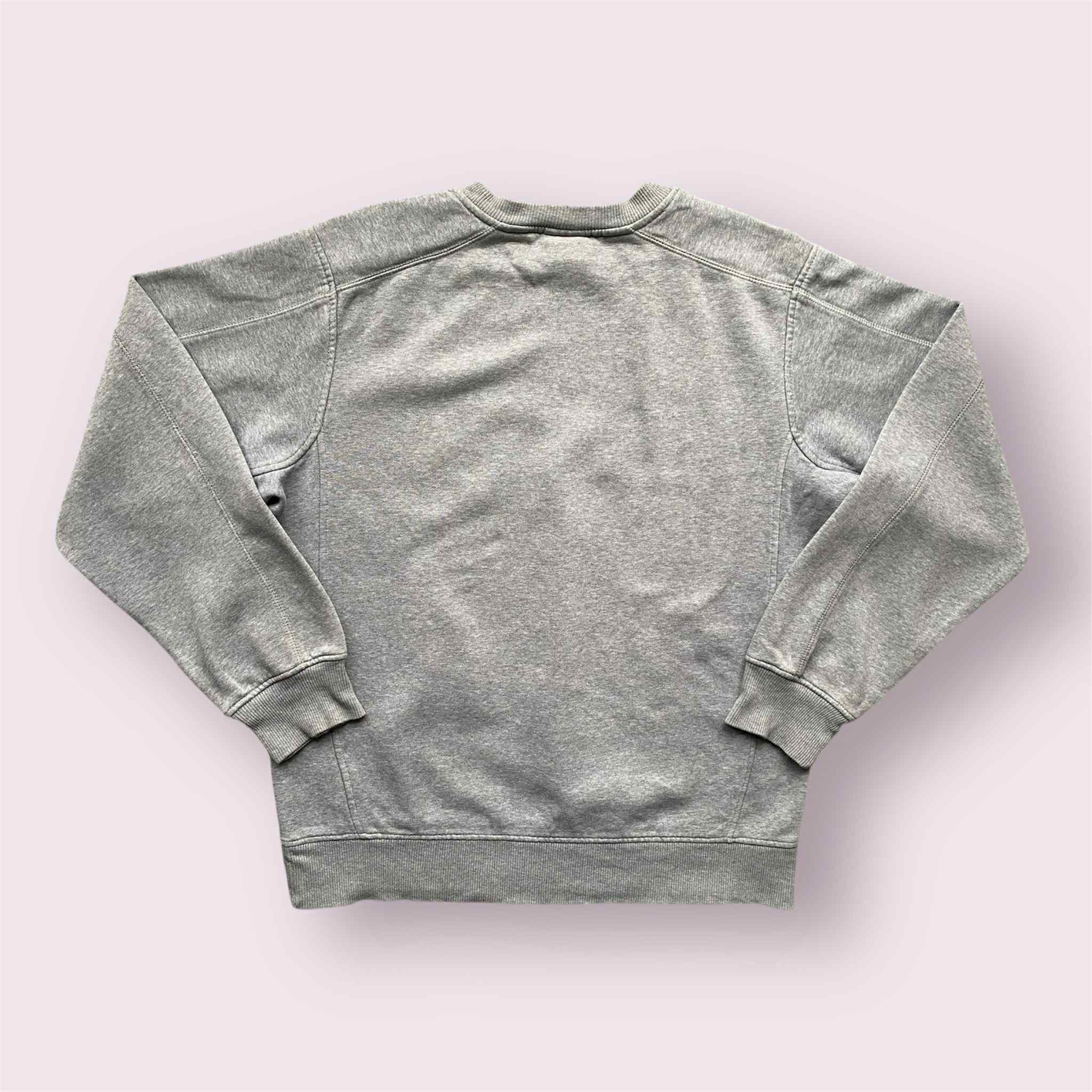 Nike Vintage 90s Nike Gray Sweatshirt Crewneck Big Swoosh Size US M / EU 48-50 / 2 - 2 Thumbnail