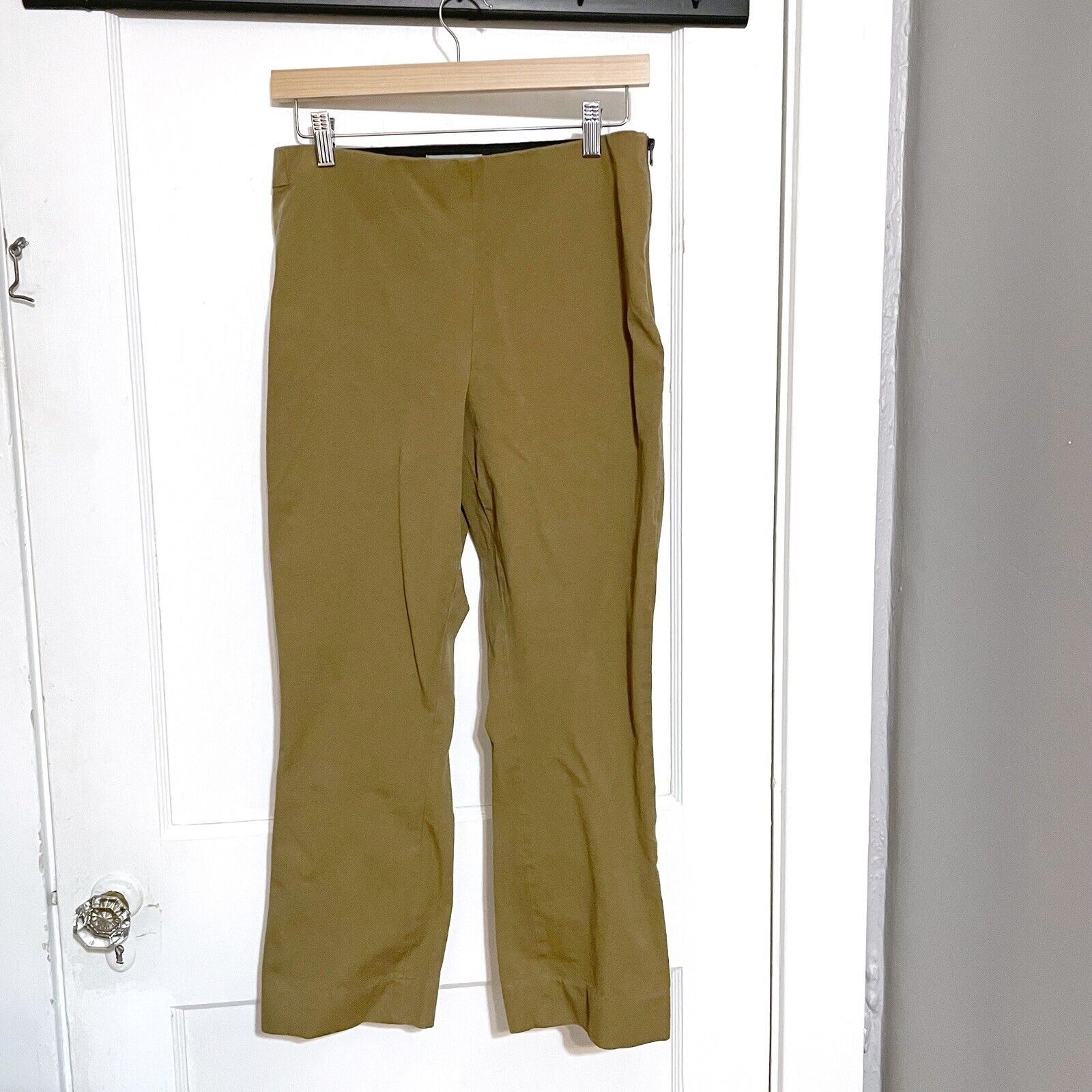 Everlane Everlane Women's Size 10 Khaki The Kick Crop Work Pants Size 32" / US 10 / IT 46 - 1 Thumbnail