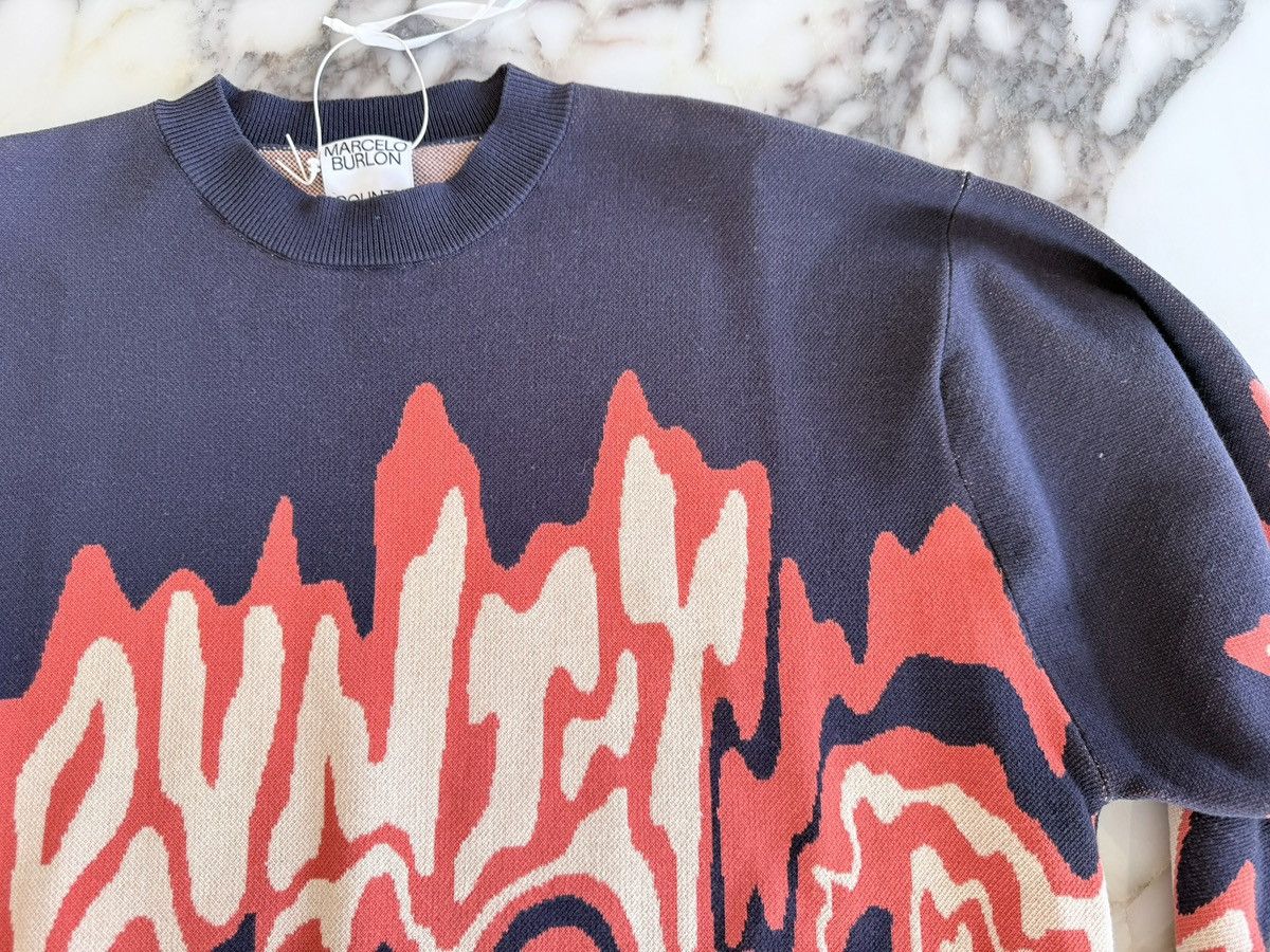 Marcelo Burlon Marcelo Burlon County of Milan Melt Knit Sweater Pullover Size US S / EU 44-46 / 1 - 3 Thumbnail