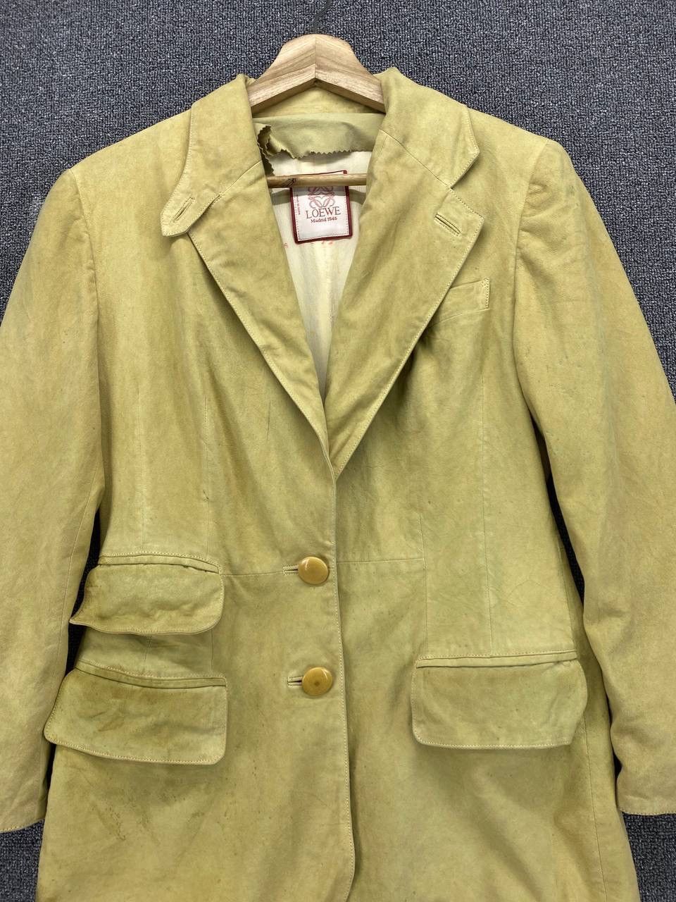 Loewe Vintage Loewe Madrid Leather Blazer Coats Jacket Size M / US 6-8 / IT 42-44 - 5 Thumbnail