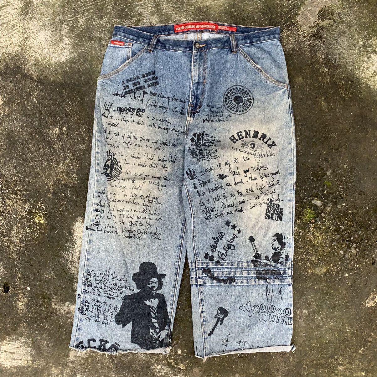 Ecko Unltd. Vintage Ecko Untld. x Jimi Hendrix Baggy Pants Size US 38 / EU 54 - 1 Thumbnail