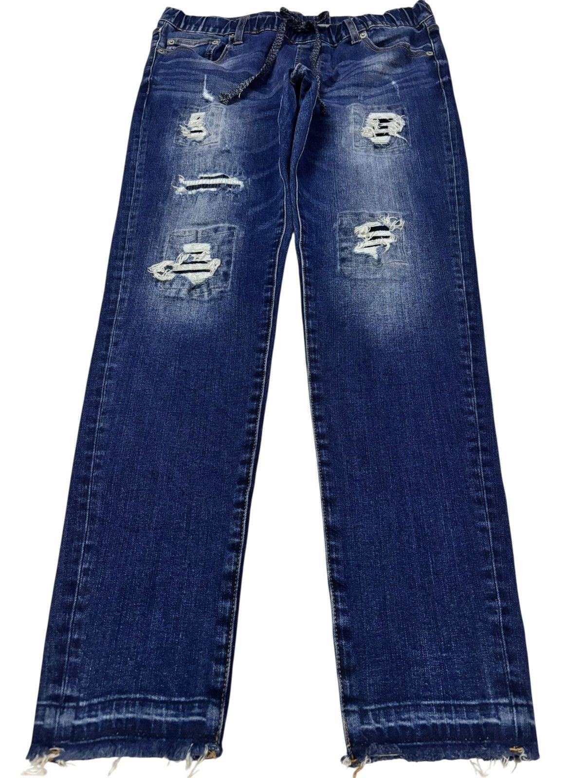 Japanese Brand Vtg Y2k Japan Azul by Moussy Distressed Relaxed Jeans Size US 32 / EU 48 - 1 Thumbnail