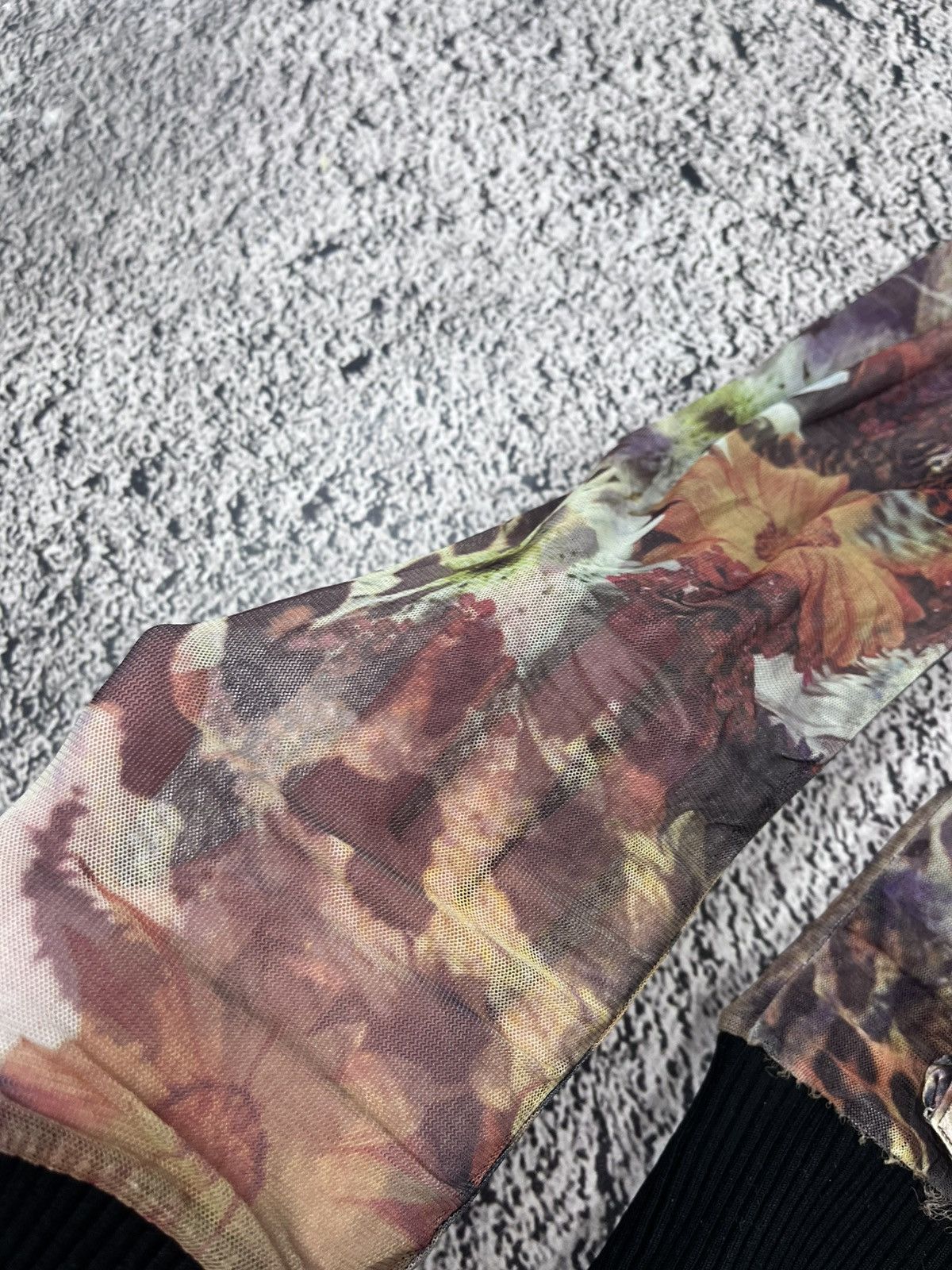 Japanese Brand Vintage Mesh Printed Animal Zip Jacket Floral Cavalli Style Size M / US 6-8 / IT 42-44 - 7 Thumbnail