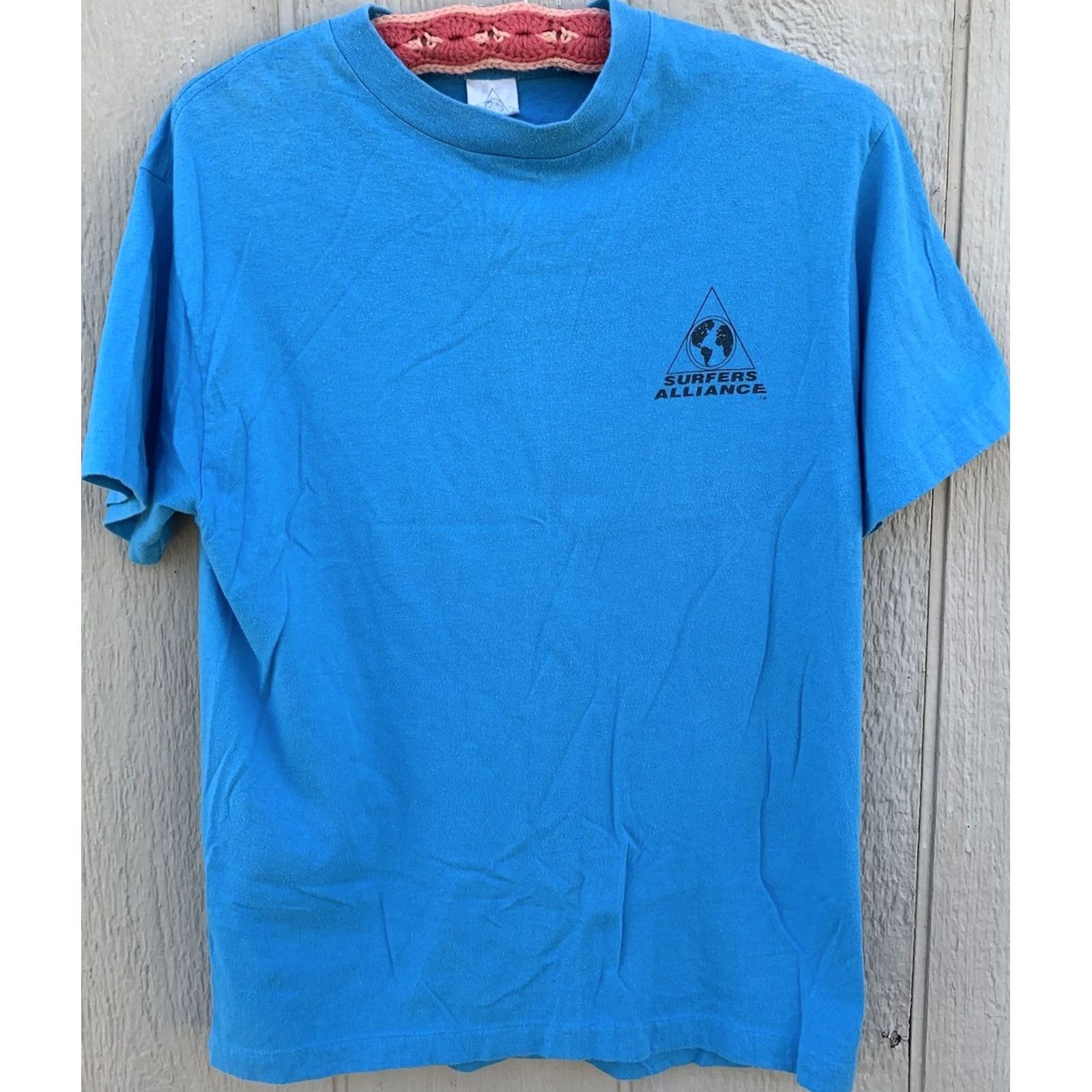 Vintage VINTAGE Surfers Alliance T Shirt AUSTRALIAN ALLIANCE Made In USA Single Stitch L Mens Blue 1980s Graphic Tee Size US L / EU 52-54 / 3 - 5 Thumbnail