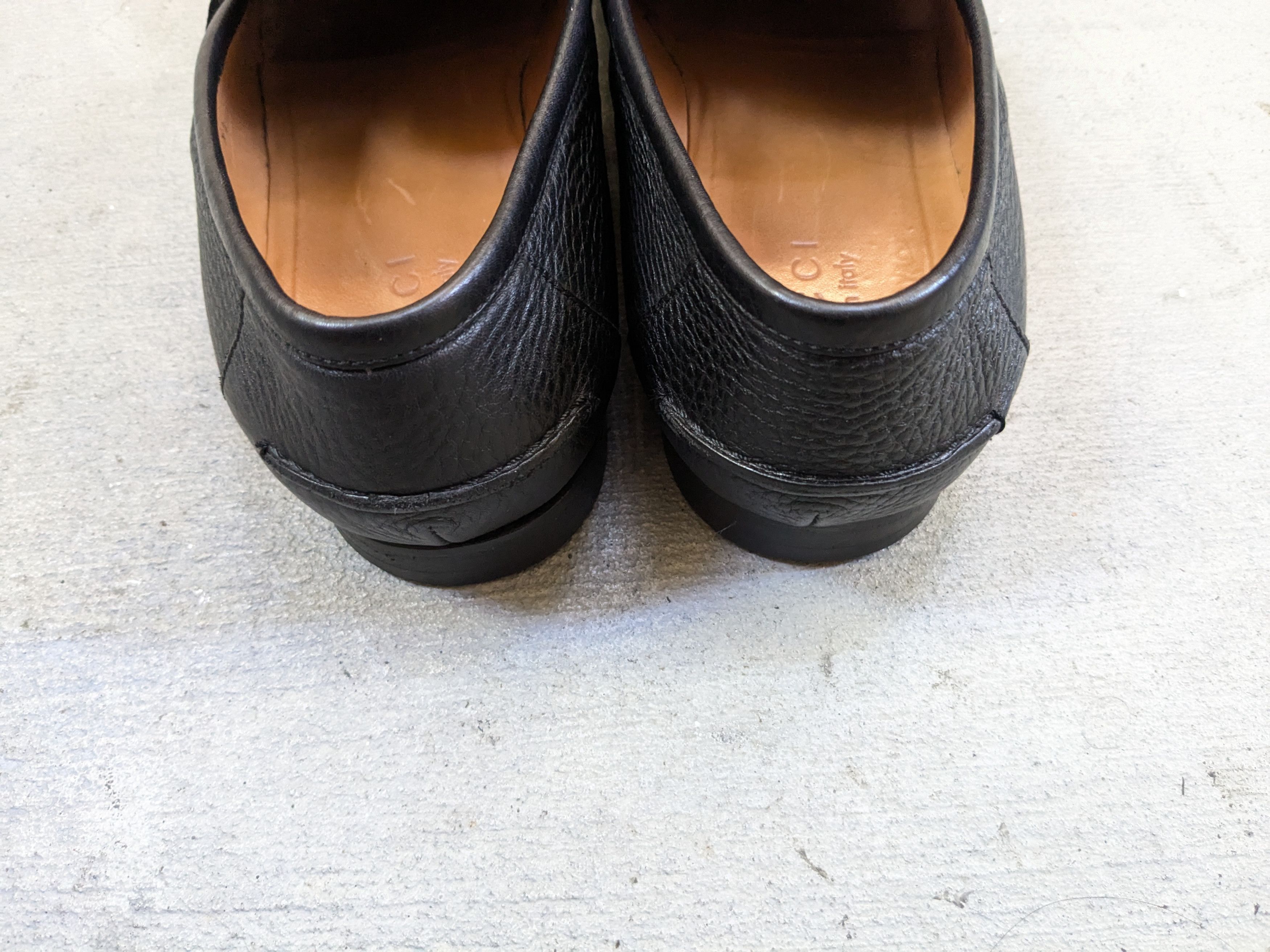 Gucci × Vintage Gucci Horsebit Loafers Black 10 Slip Ons Snaffle Leather Size US 10 / EU 43 - 15 Thumbnail
