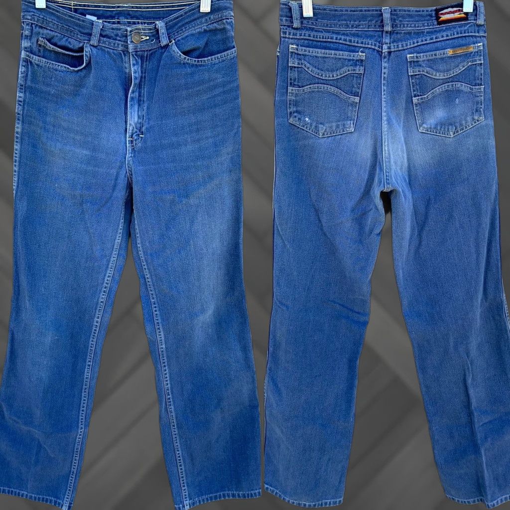 Vintage VINTAGE Zeppelin Jeans 31 X 37 28” Waist 30 1/2” Inseam Denim Blue 1970s 1970s Casual Mens Girls Boys Size 24" / US 00 / IT 34 - 1 Thumbnail