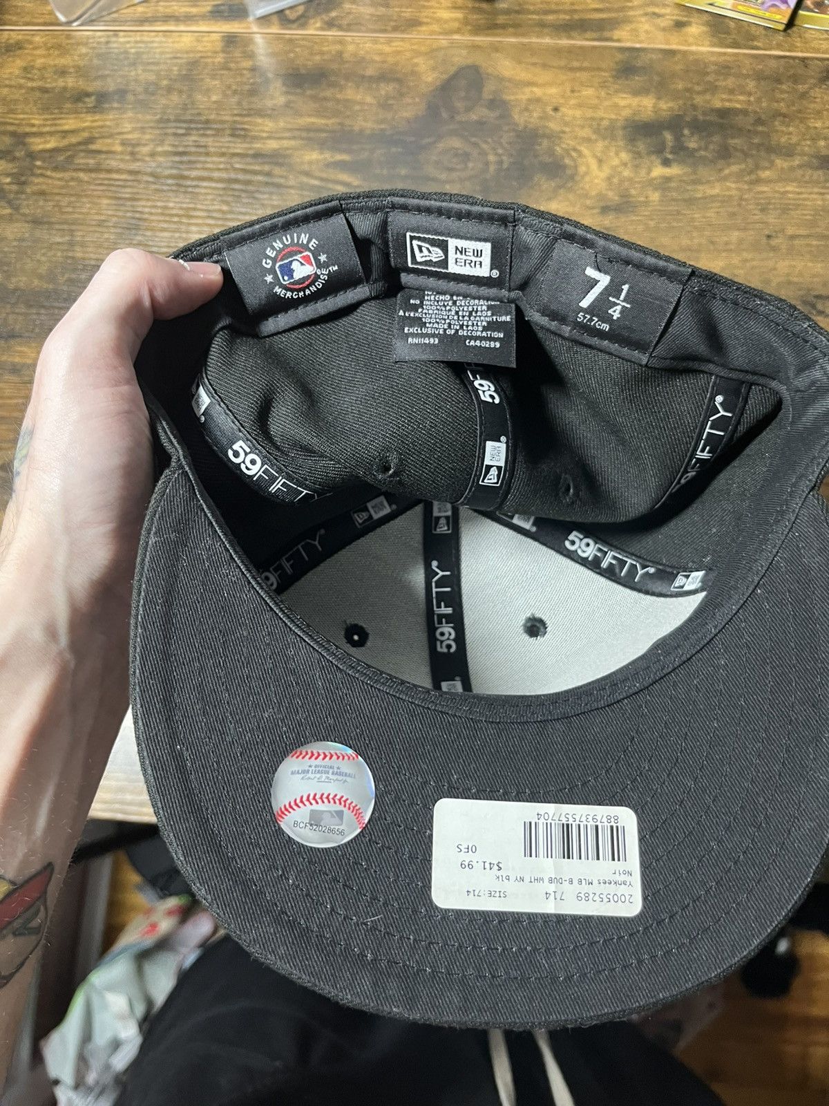 New York Yankees Ny yankees black fitted painted Size ONE SIZE - 3 Thumbnail