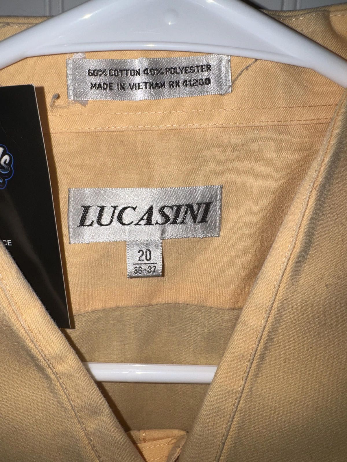Other Lucasini Men's Long Sleeve Button-Up Shirt Size 20 Size US M / EU 48-50 / 2 - 2 Thumbnail