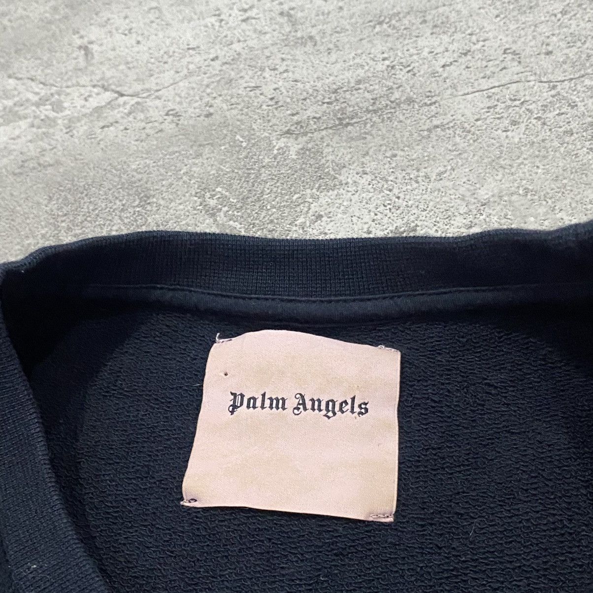 Palm Angels Palm Angels Cannabis Leaf Embroider Crewneck Size US L / EU 52-54 / 3 - 6 Thumbnail