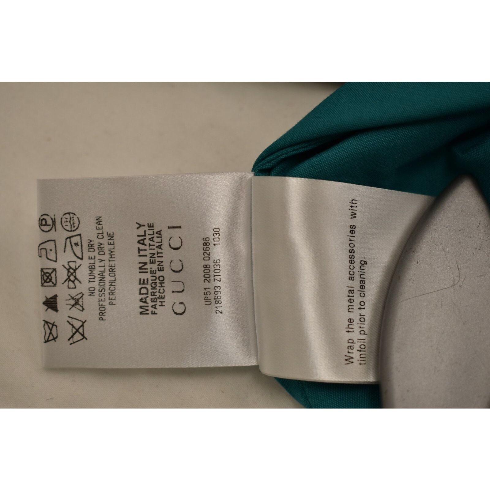 Gucci GUCCI GREEN COTTON STRAP BELTED ZIP HOLTER DRESS TOP 42 / M Size M / US 6-8 / IT 42-44 - 10 Thumbnail