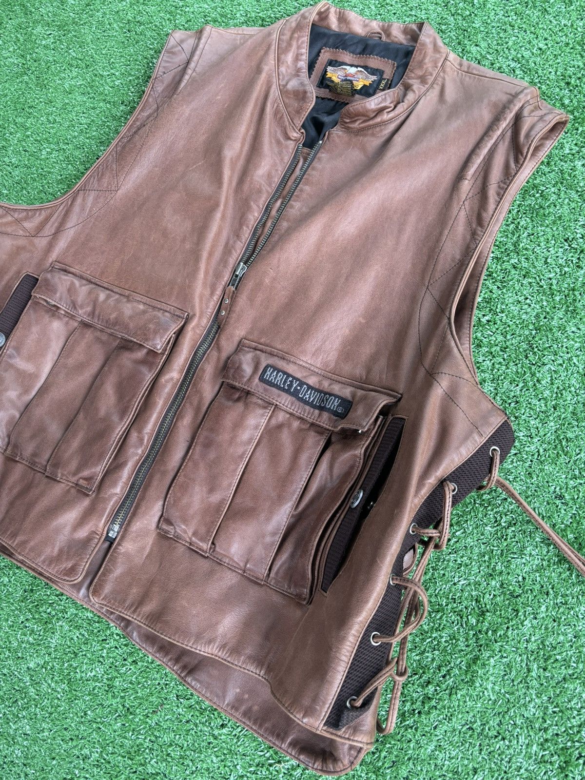 Harley Davidson × Vintage Vintage Harley Davidson vest Size US XXL / EU 58 / 5 - 2 Thumbnail