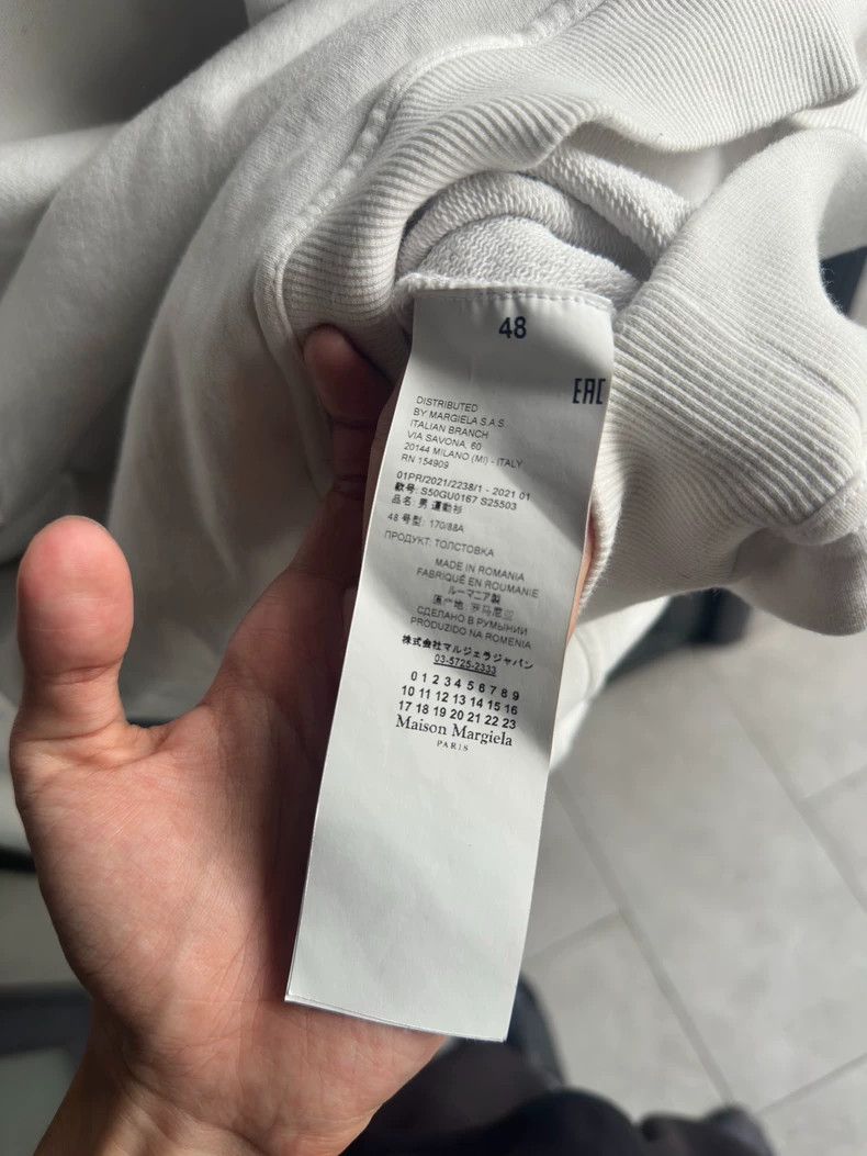 Maison Margiela Maison Margiela Reverse logo hooded sweatshirt Size US M / EU 48-50 / 2 - 4 Thumbnail