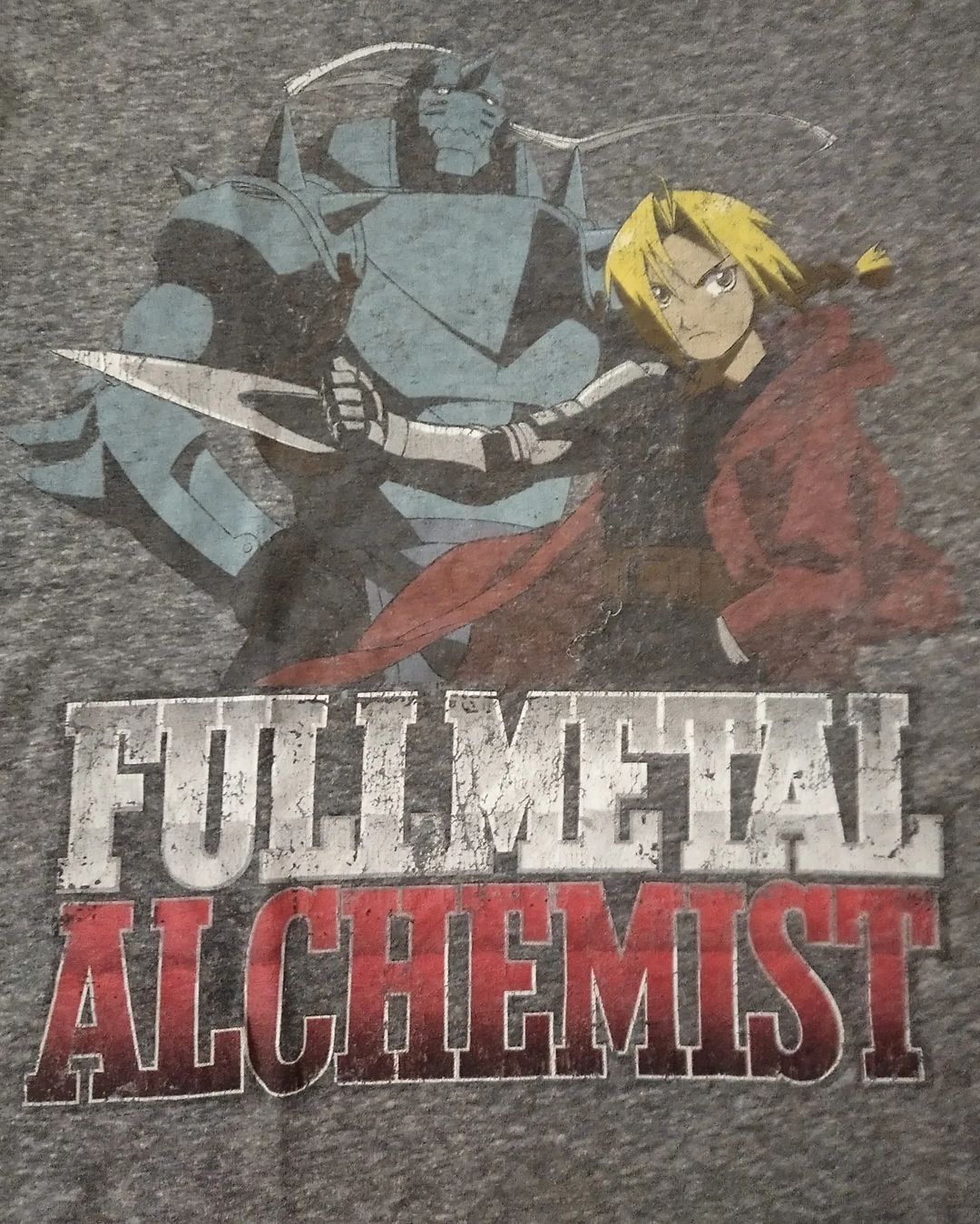 Anime × Japanese Brand Fullmetal Alchemist Big Print Graphic Anime Tees Size US L / EU 52-54 / 3 - 2 Thumbnail