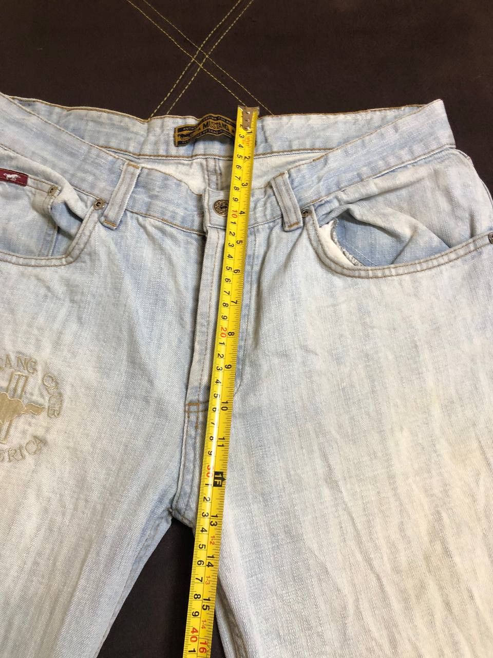 Mustang Men's Vintage MUSTANG Bootcut Button Fly Blue Jeans Size US 32 / EU 48 - 12 Thumbnail