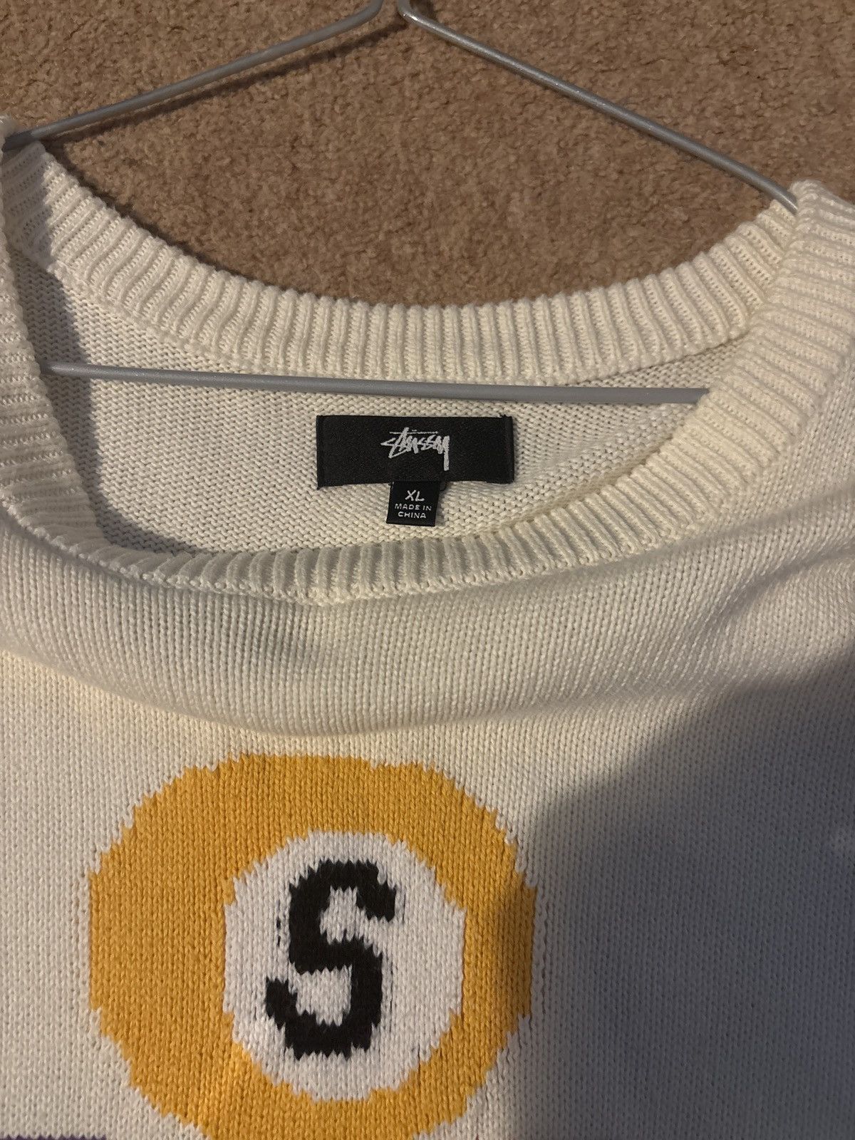 Stussy Stussy Billiards Knit Sweatshirt Size US XL / EU 56 / 4 - 2 Thumbnail