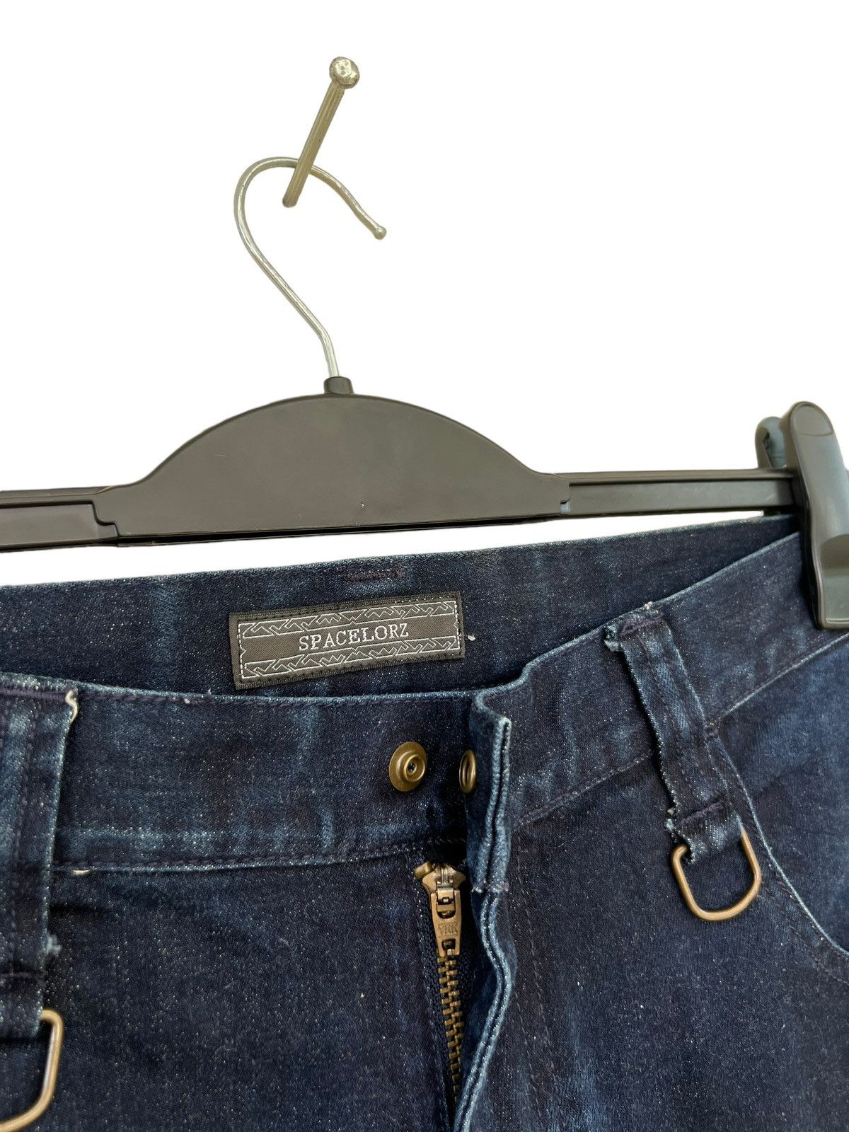 Indigo SPACELORZ Japan Boro Patchwork Indigo Blue Slim Denim Jeans Size US 32 / EU 48 - 7 Thumbnail