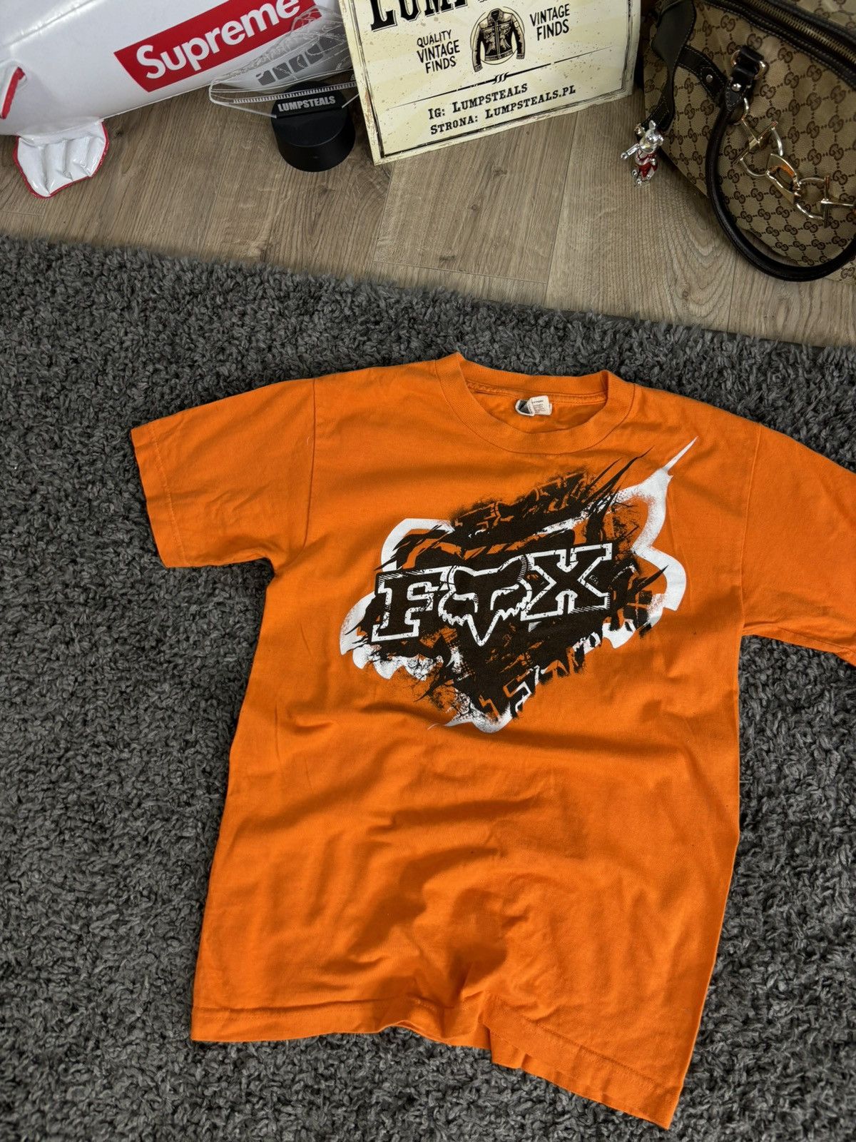 Affliction × Fox Racing × Vintage Crazy Y2K Fox Racing Tee Grunge Skater Affliction Hip Hop Size US S / EU 44-46 / 1 - 2 Thumbnail