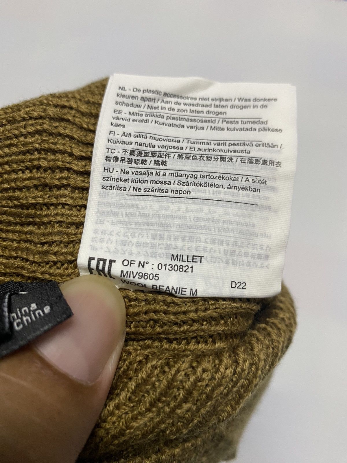 Japanese Brand Millet Small Logo Beanie Hat Size ONE SIZE - 6 Thumbnail