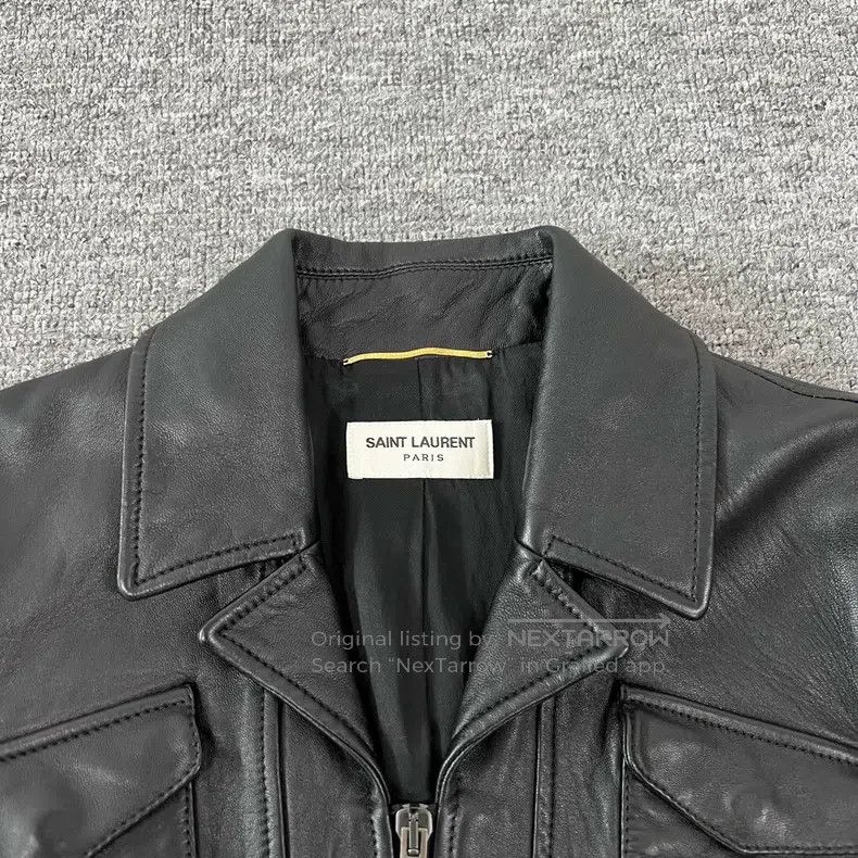 Saint Laurent Paris Saint Laurent Paris Leather biker jacket Size XS / US 0-2 / IT 36-38 - 5 Thumbnail